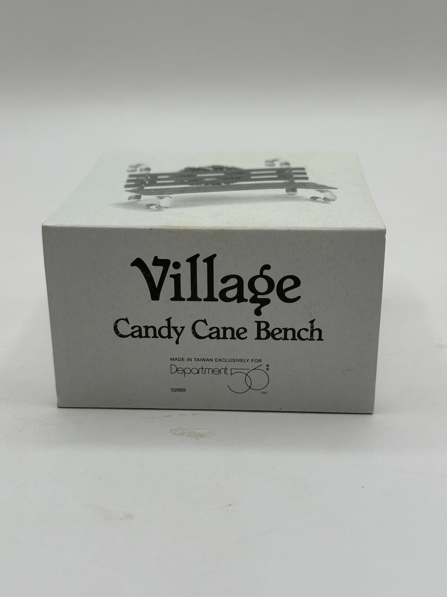 Department 56 - Candy Cane Bench - Village Accessories