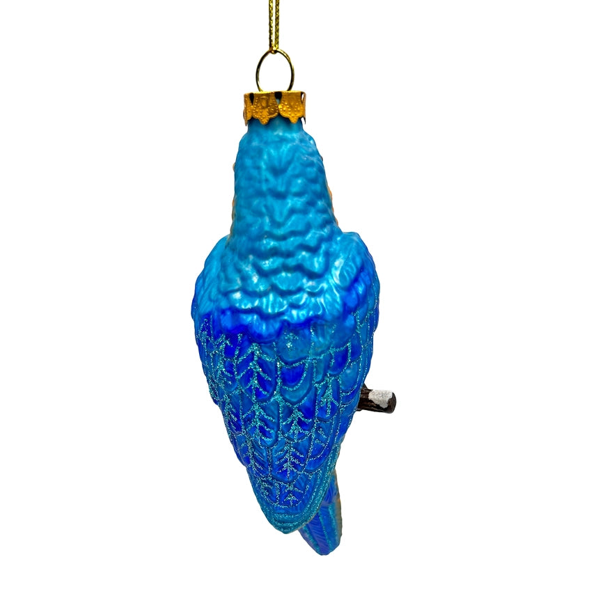 Colorful Parrot Glass Ornament