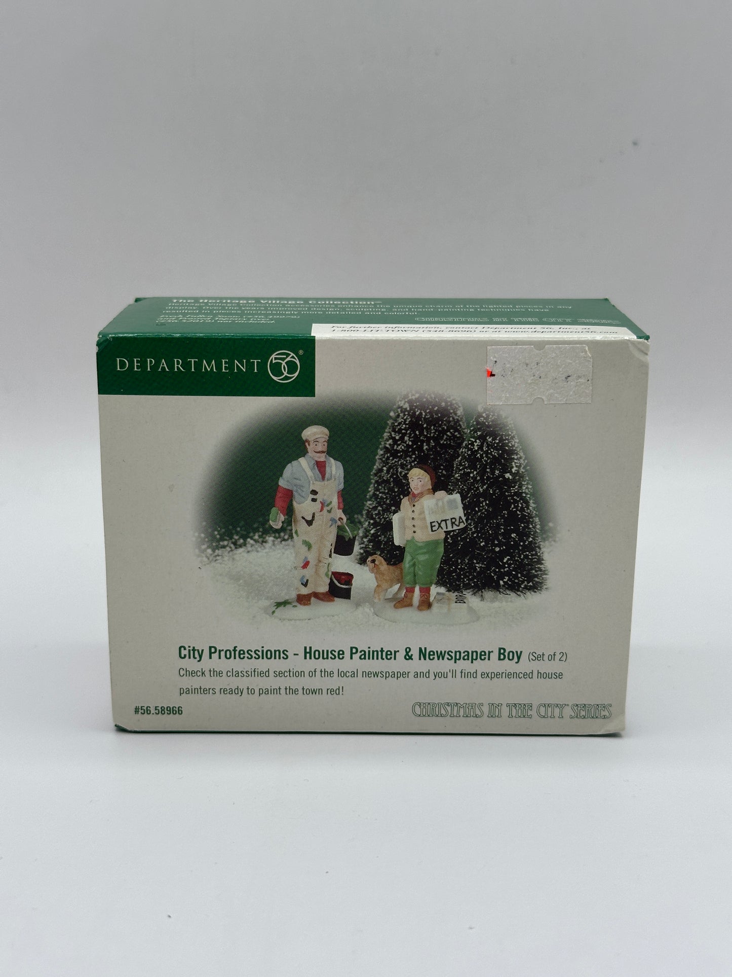 Department 56 - City Professions - House Painter & Newspaper Boy - Christmas in the City
