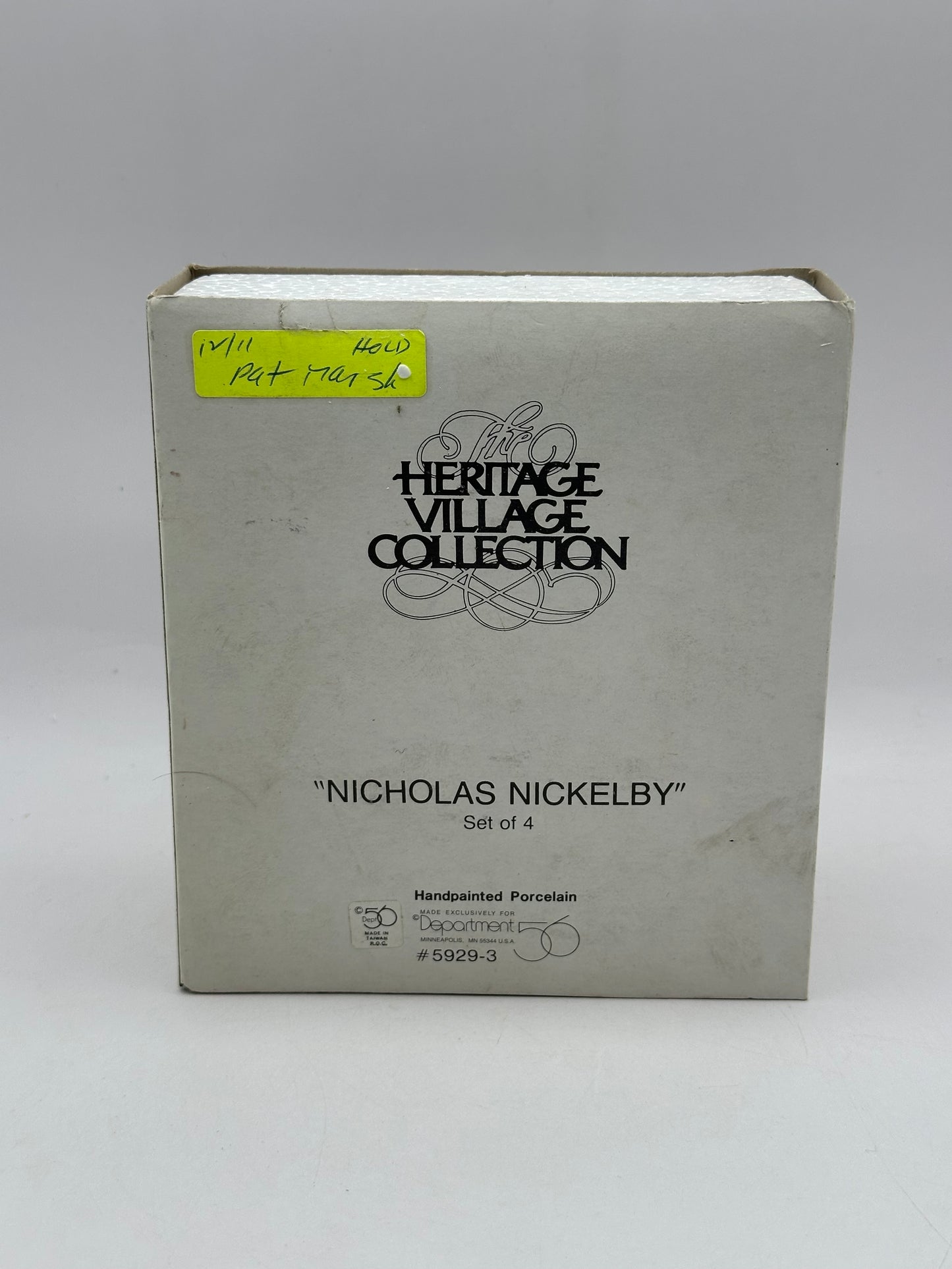 Department 56 - Nicholas Nickleby Characters - Dickens' Village