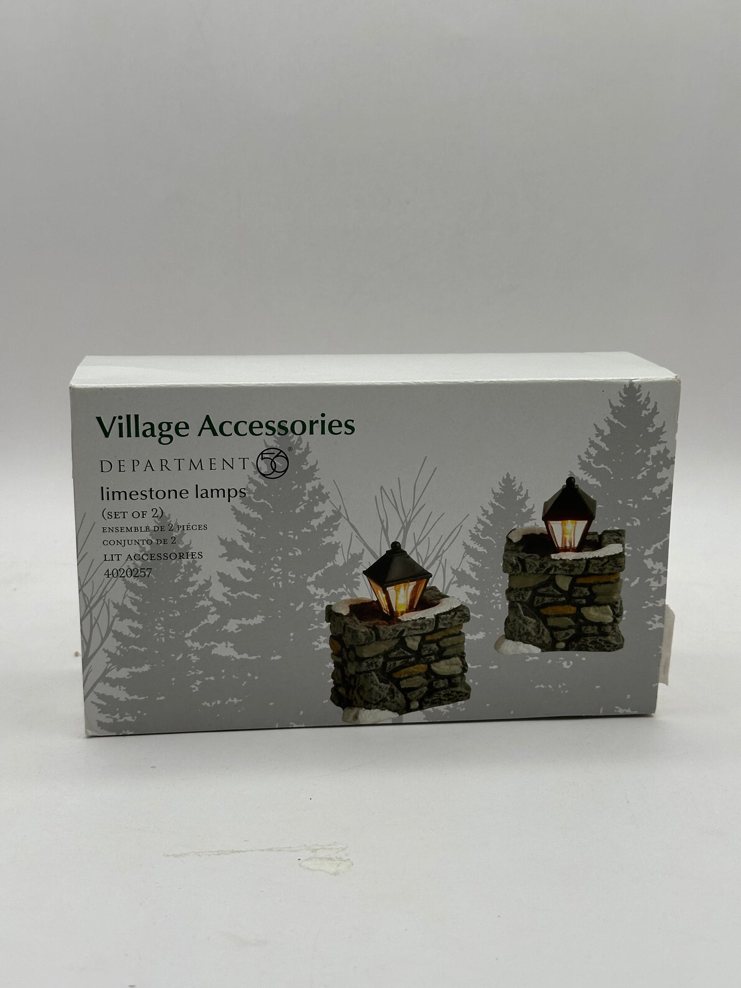 Department 56 - Limestone Lamps - Village Accessories