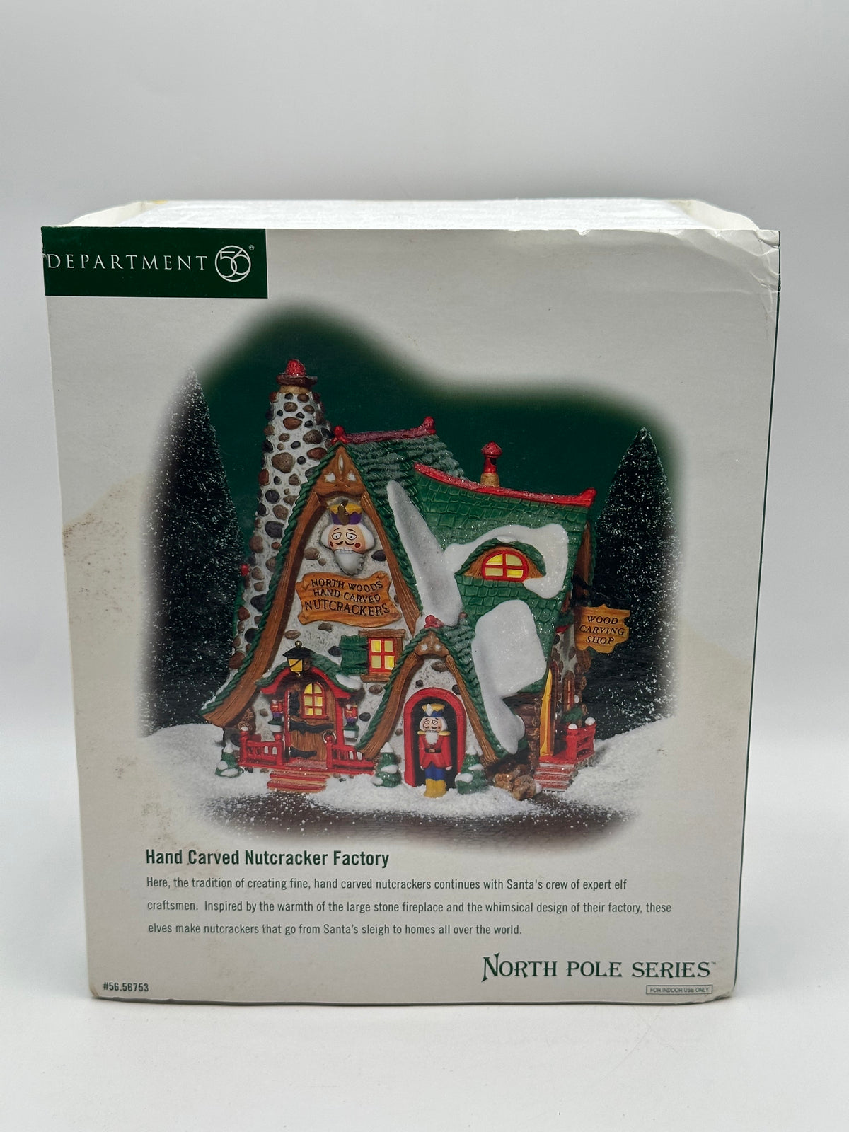 Department 56 - Hand Carved Nutcracker Factory - North Pole Series