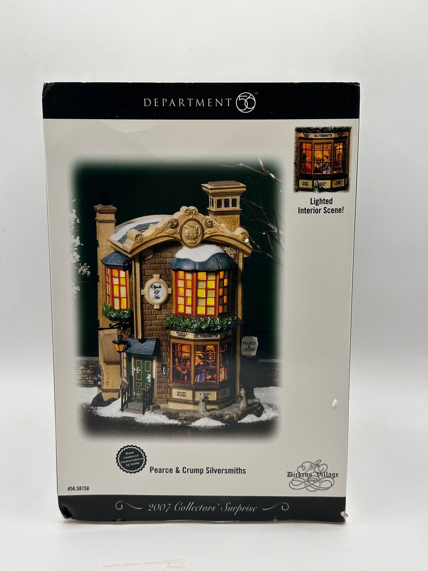 Department 56 - Pearce & Crump Silversmiths - Dickens' Village (Please Read Note)