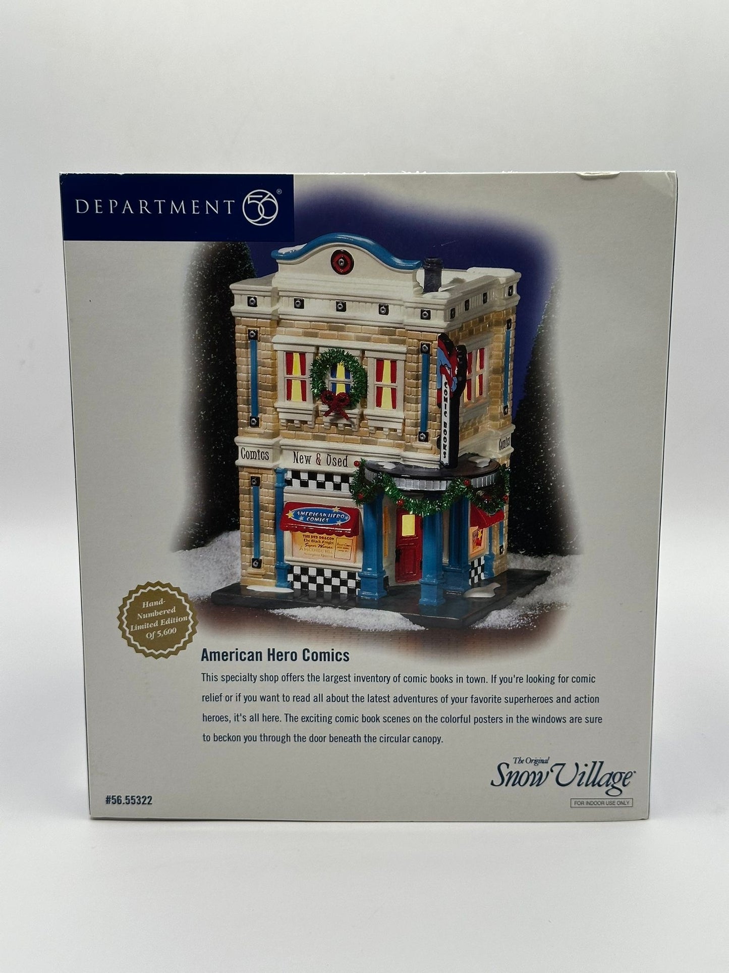 Department 56 - American Hero Comics - Original Snow Village
