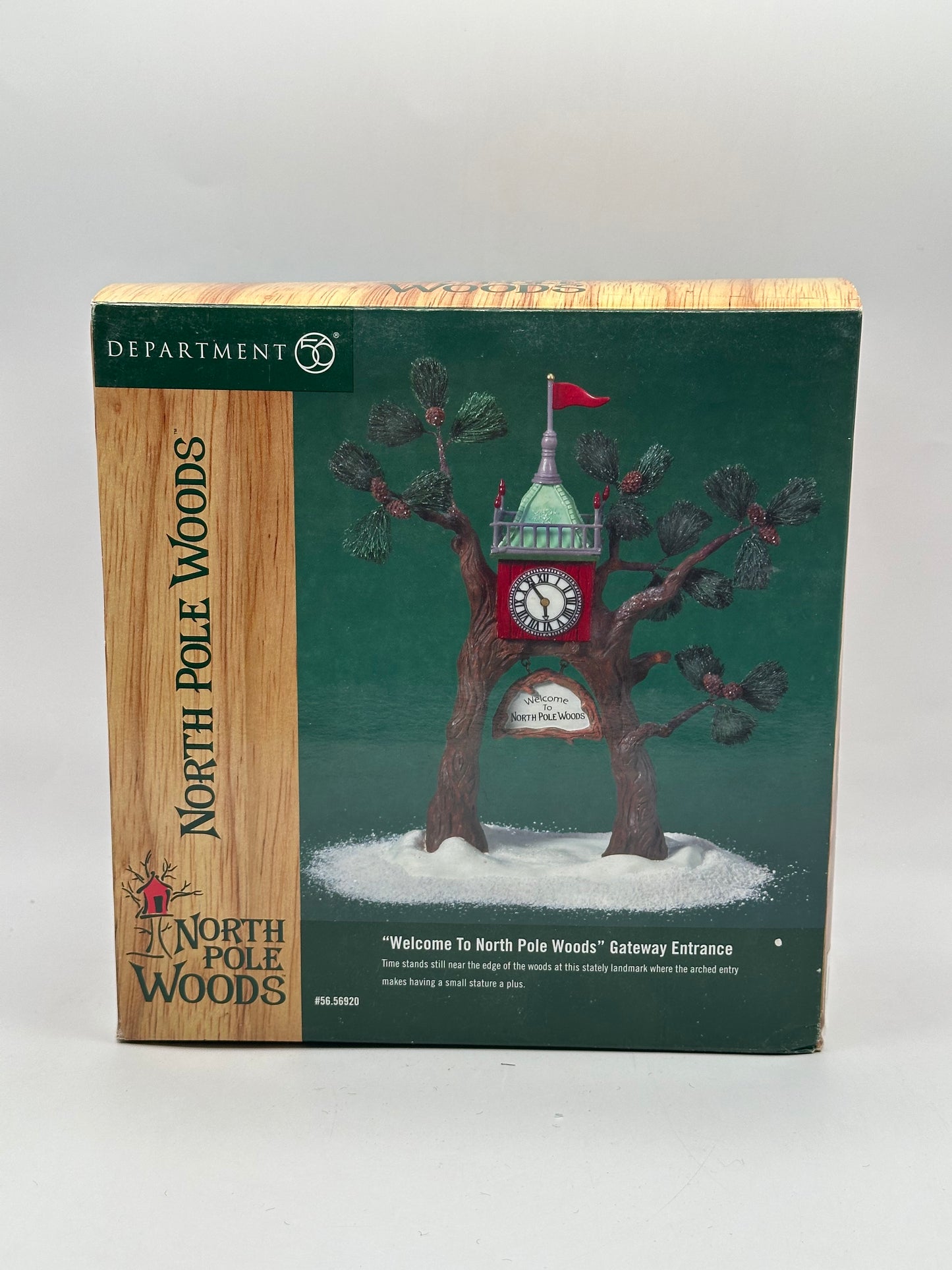 Dept 56 North Pole Woods Welcome To North Pole Woods Gateway Entrance