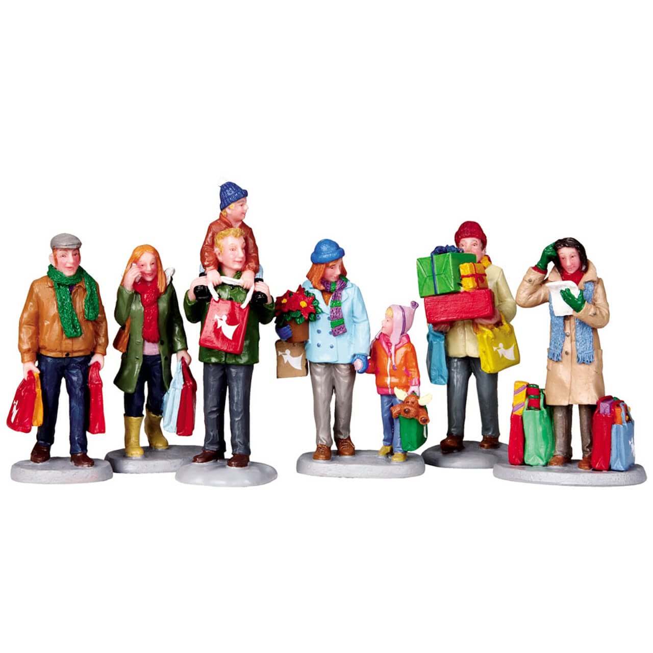 Lemax Holiday Shoppers, Set of 6 - Caddington Village Christmas village figurine