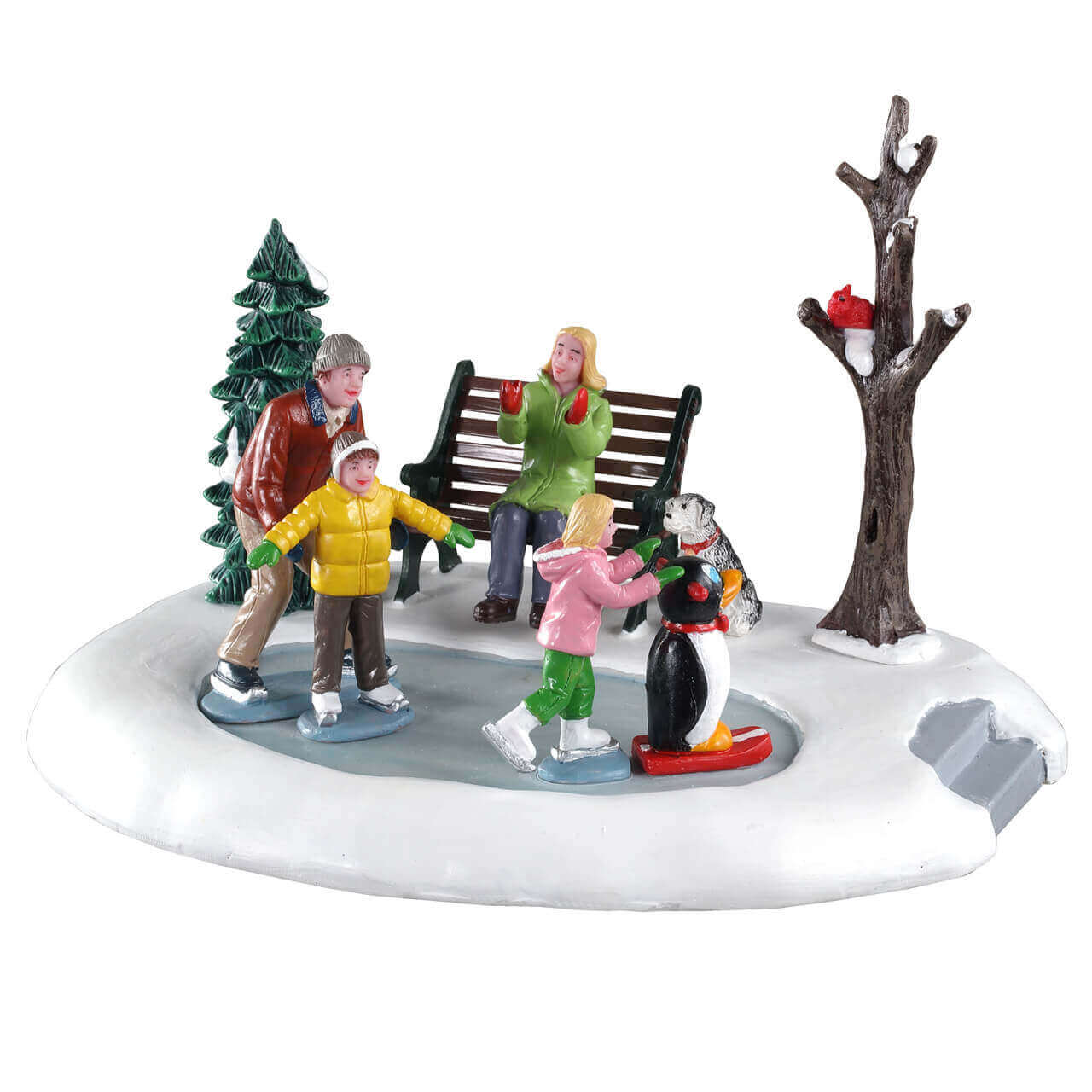 Lemax Beginner Skaters - Vail Village Christmas village table accent