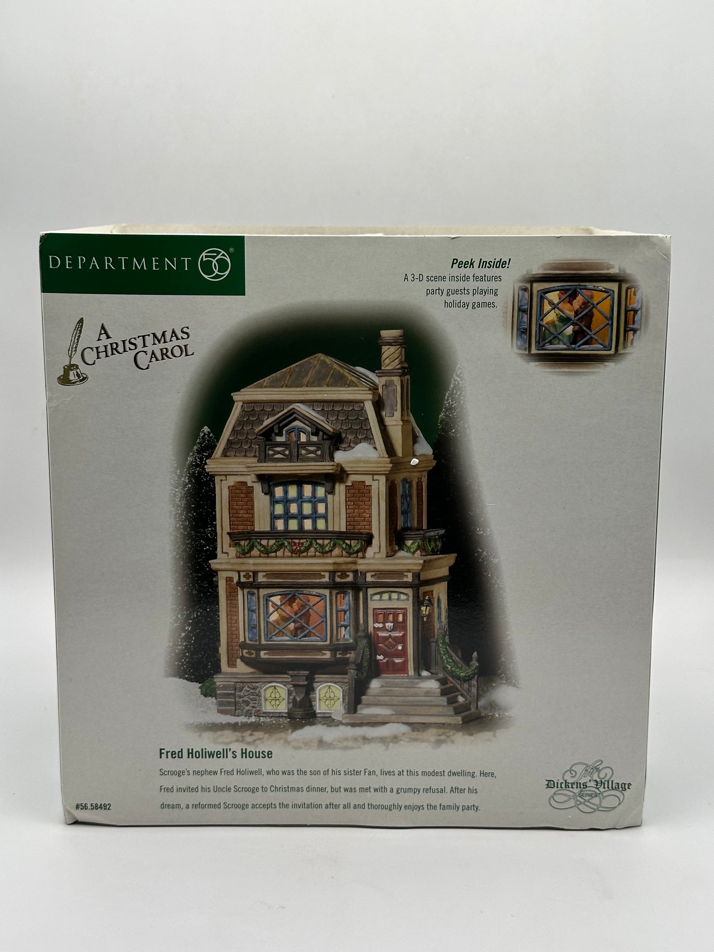 Department 56 - Fred Holiwell's House (A Christmas Carol) - Dickens' Village