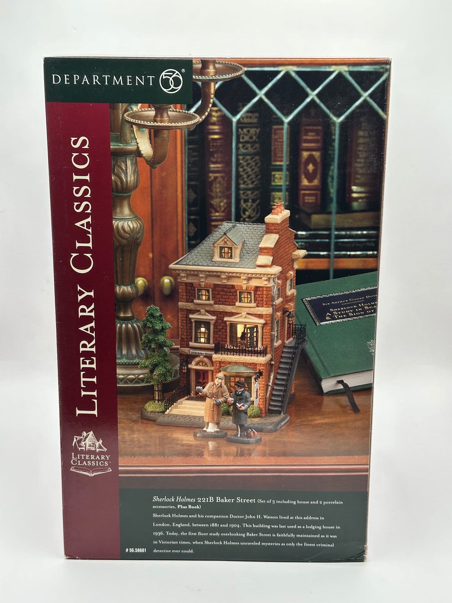 Department 56 - Sherlock Holmes - 221B Baker Street - Literary Classics