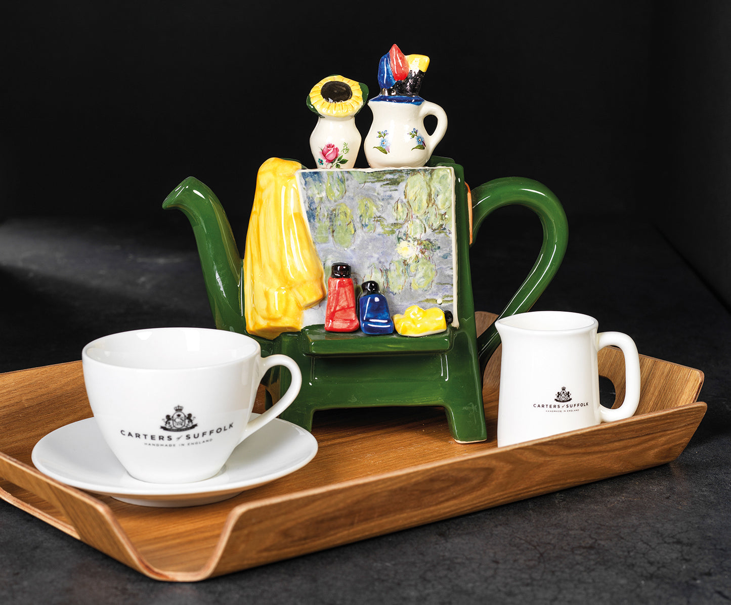 Carters of Suffolk - Artist Easel (Green) - Handmade Teapot