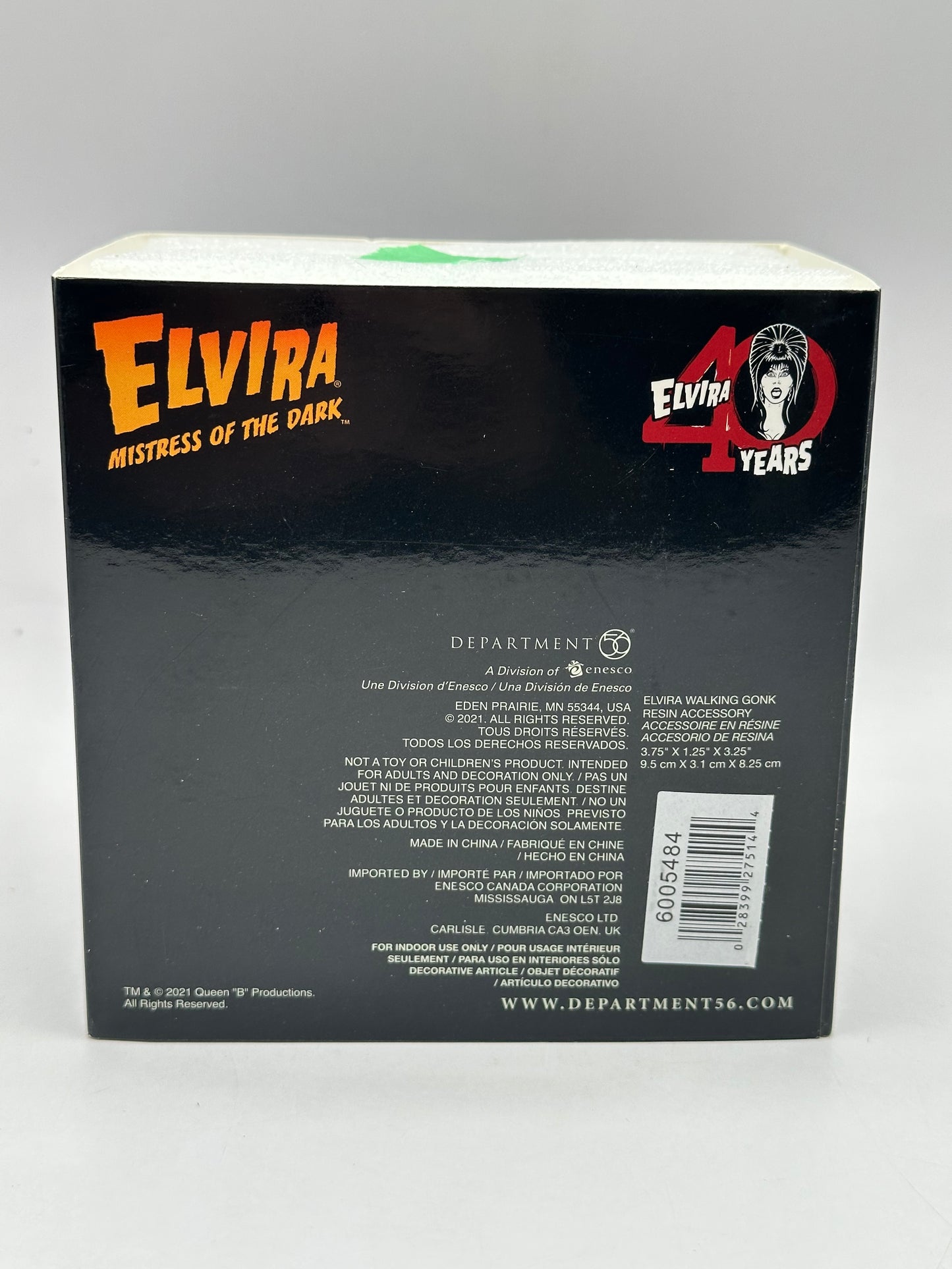 Department 56 - Elvira Walking Gonk - Snow Village Halloween