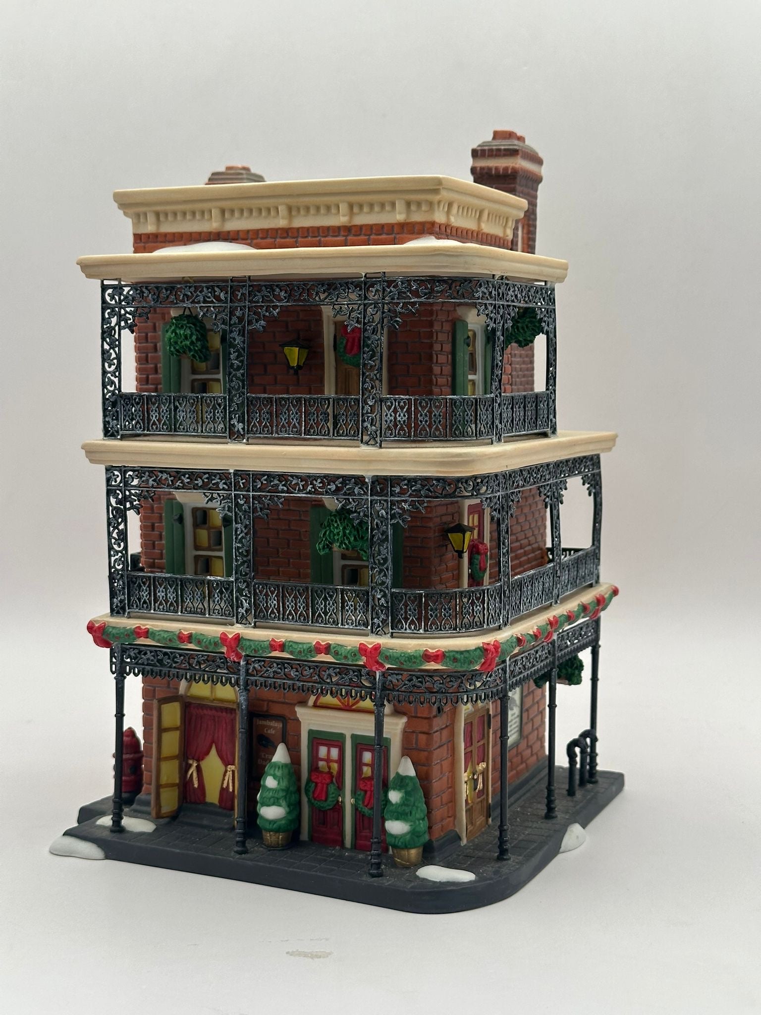 Department 56 - Jambalaya Cafe (*Missing Sign*) - Christmas in the