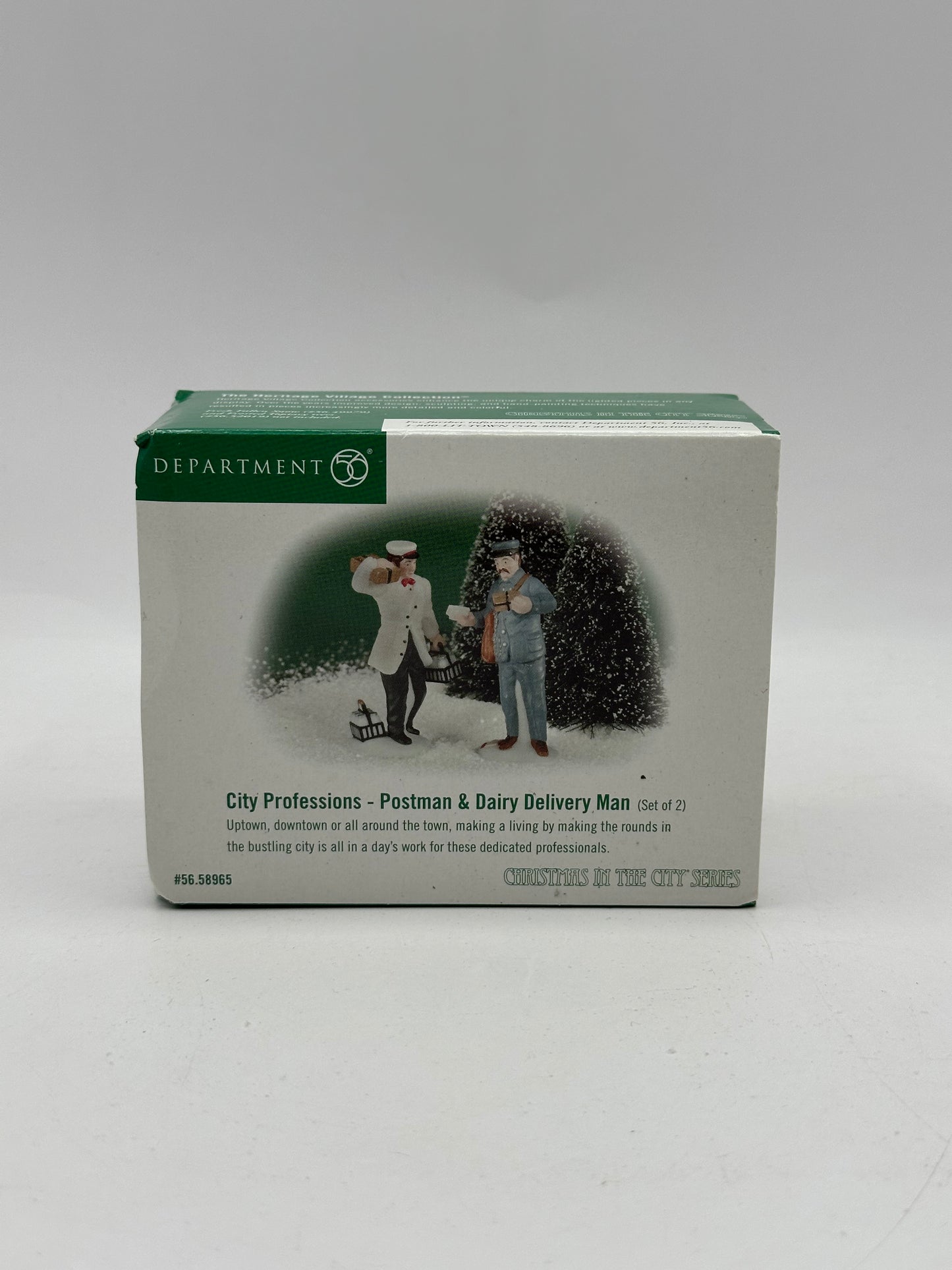 Department 56 - City Professions - Postman & Dairy Delivery Man - Christmas in the City