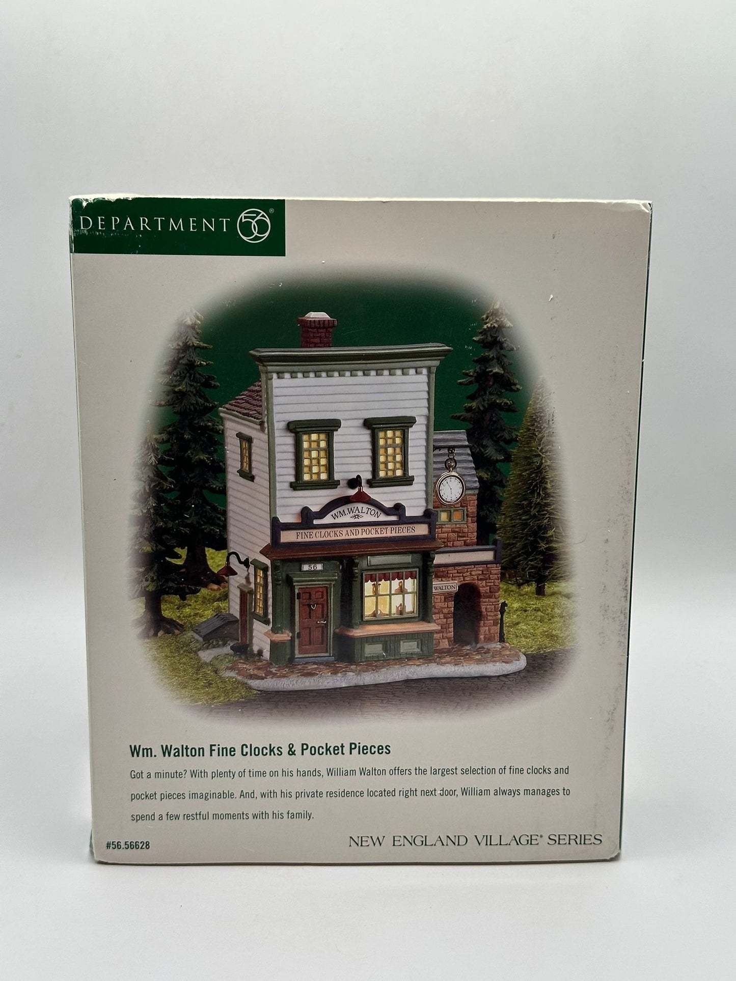 Department 56 - Wm. Walton Fine Clocks & Pocket Pieces - New England Village