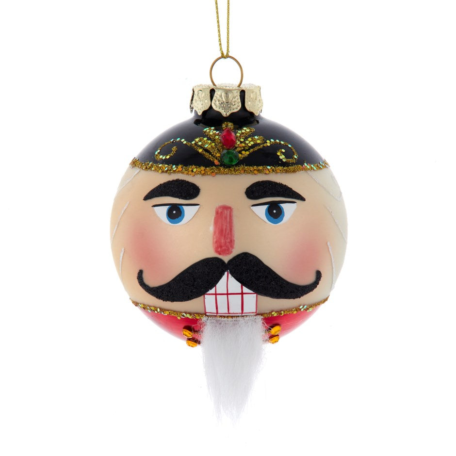 Kurt S. Adler - 80MM Nutcracker Ball Glass Ornament