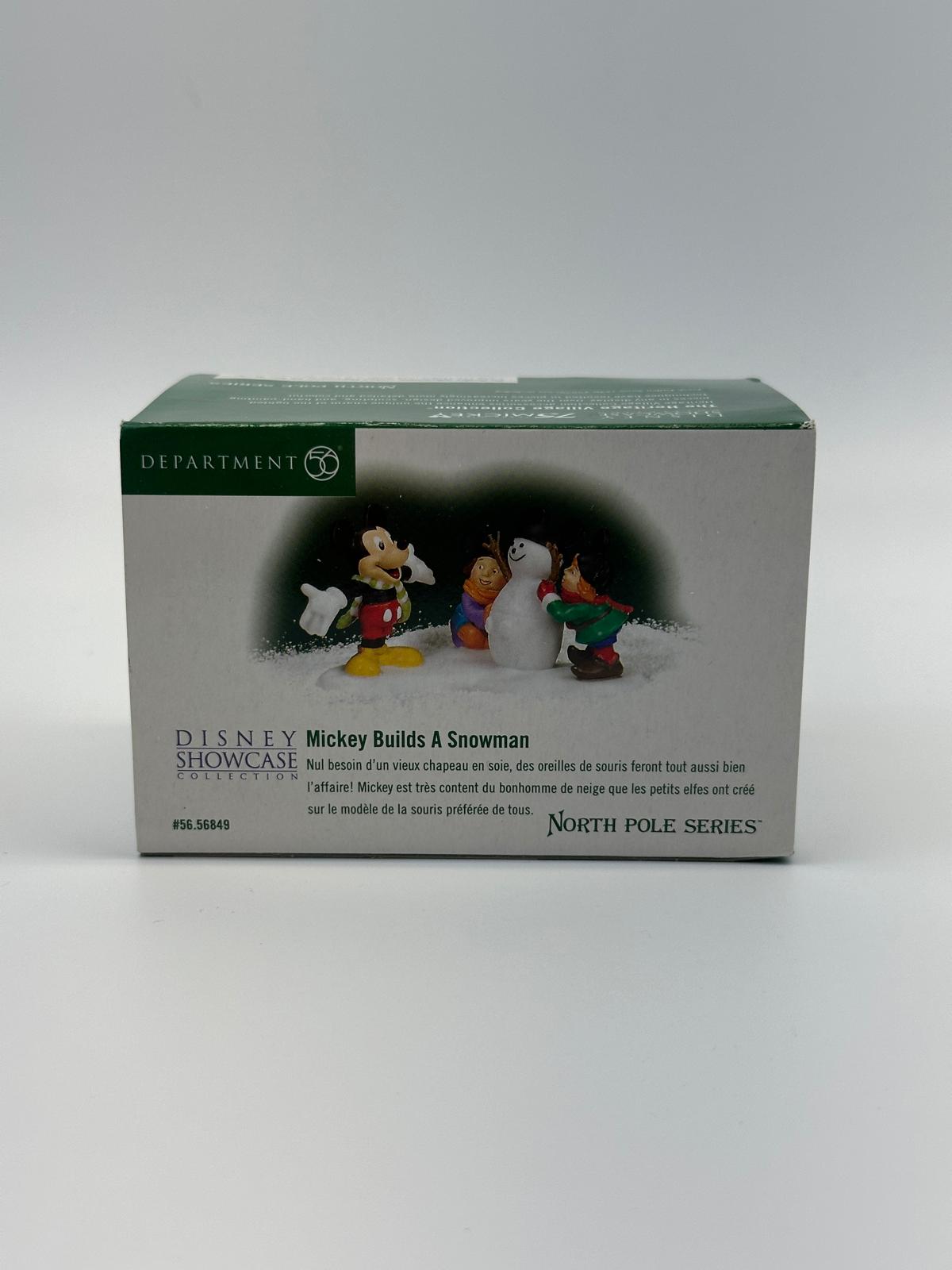 Department 56 - Mickey Builds A Snowman - North Pole Series