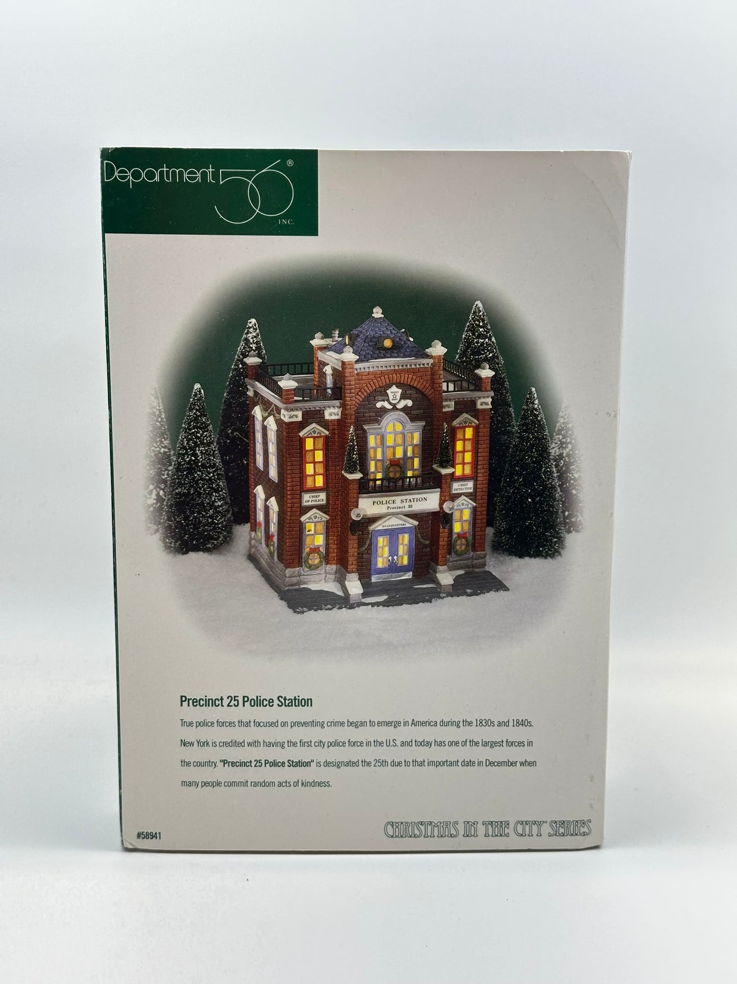 Department 56 - Precinct 25 Police Station - Christmas in the City