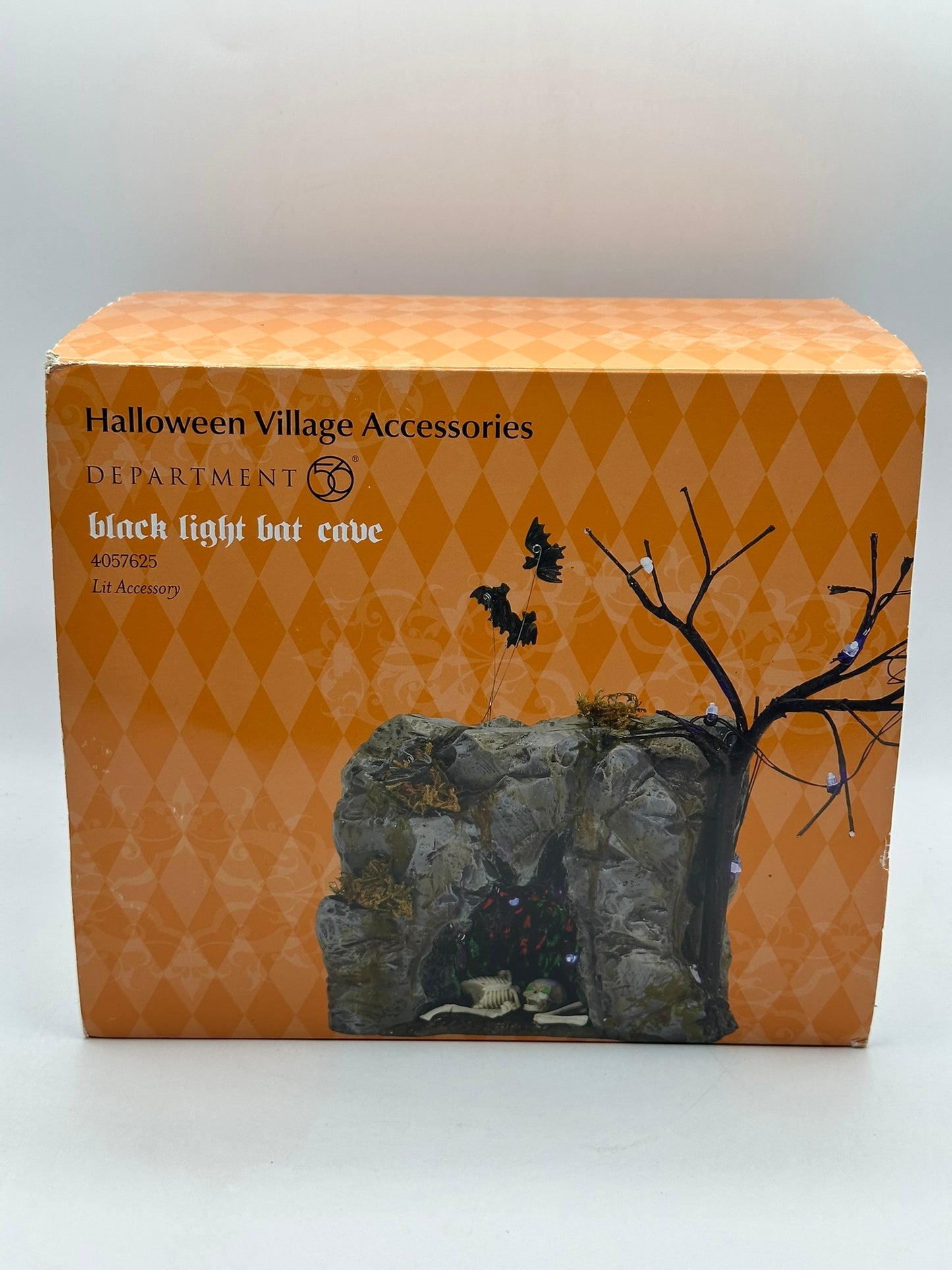 Department 56 - Black Light Bat Cave - Snow Village Halloween