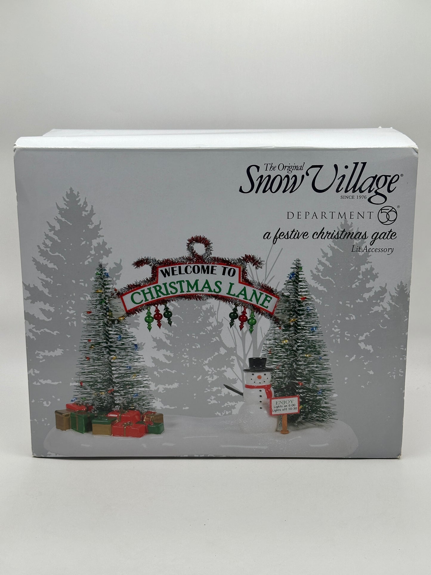 Department 56 - A Festive Christmas Gate - Original Snow Village
