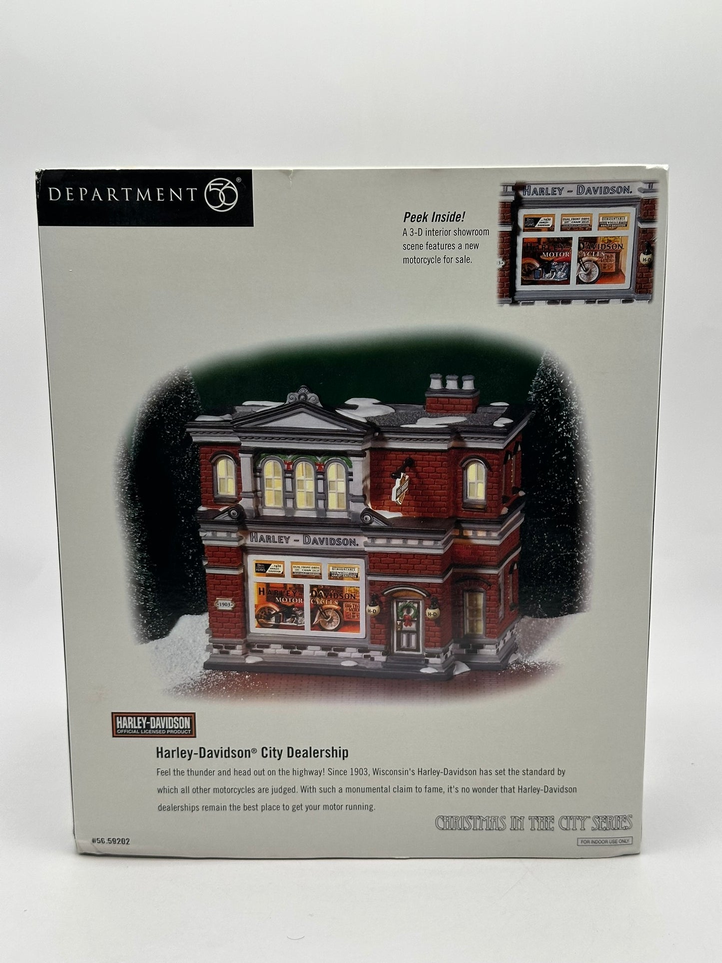 Department 56 - Harley-Davidson City Dealership - Christmas in the City