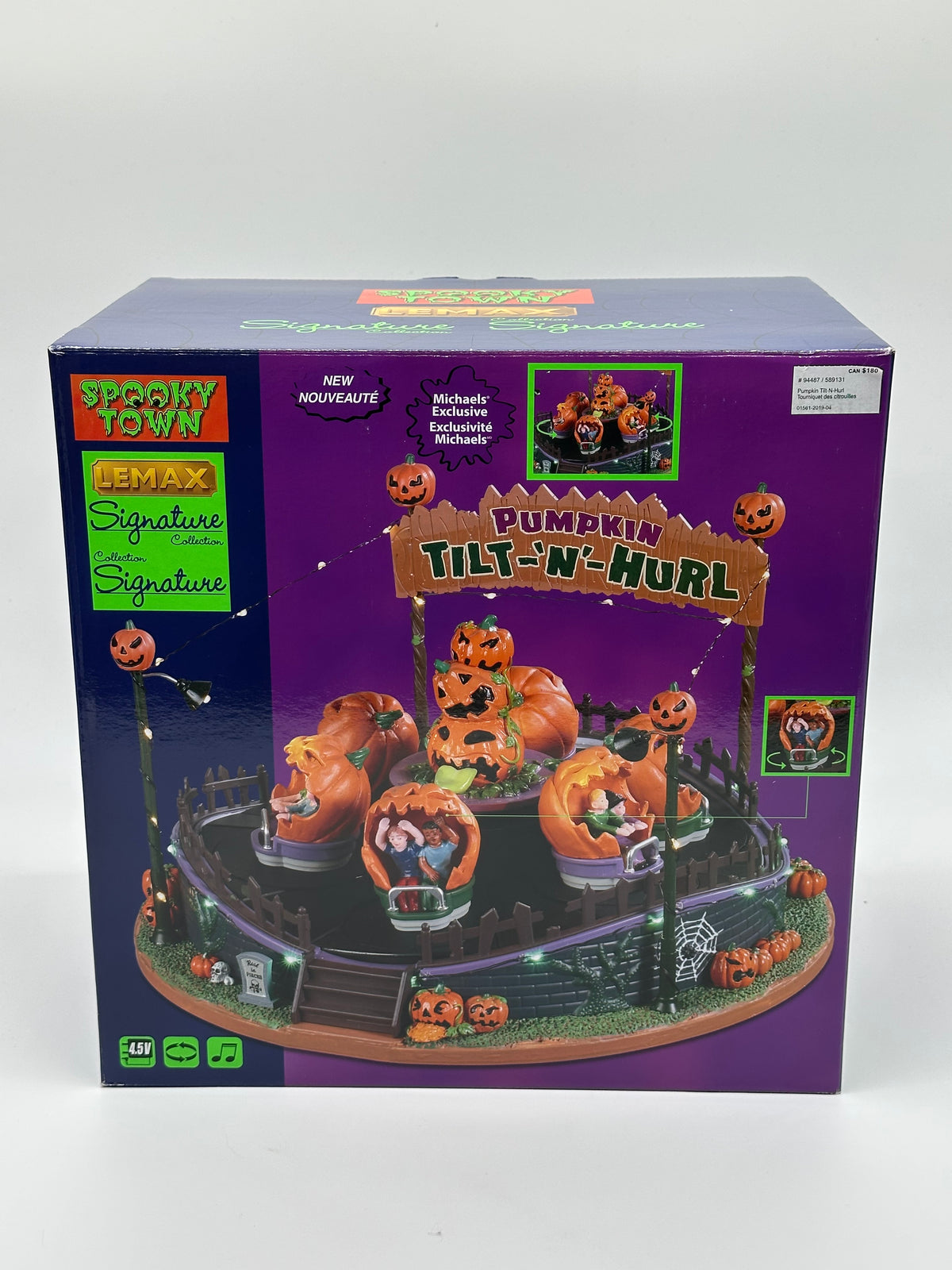 Lemax Spooky Town - Pumpkin Tilt-N-Hurl