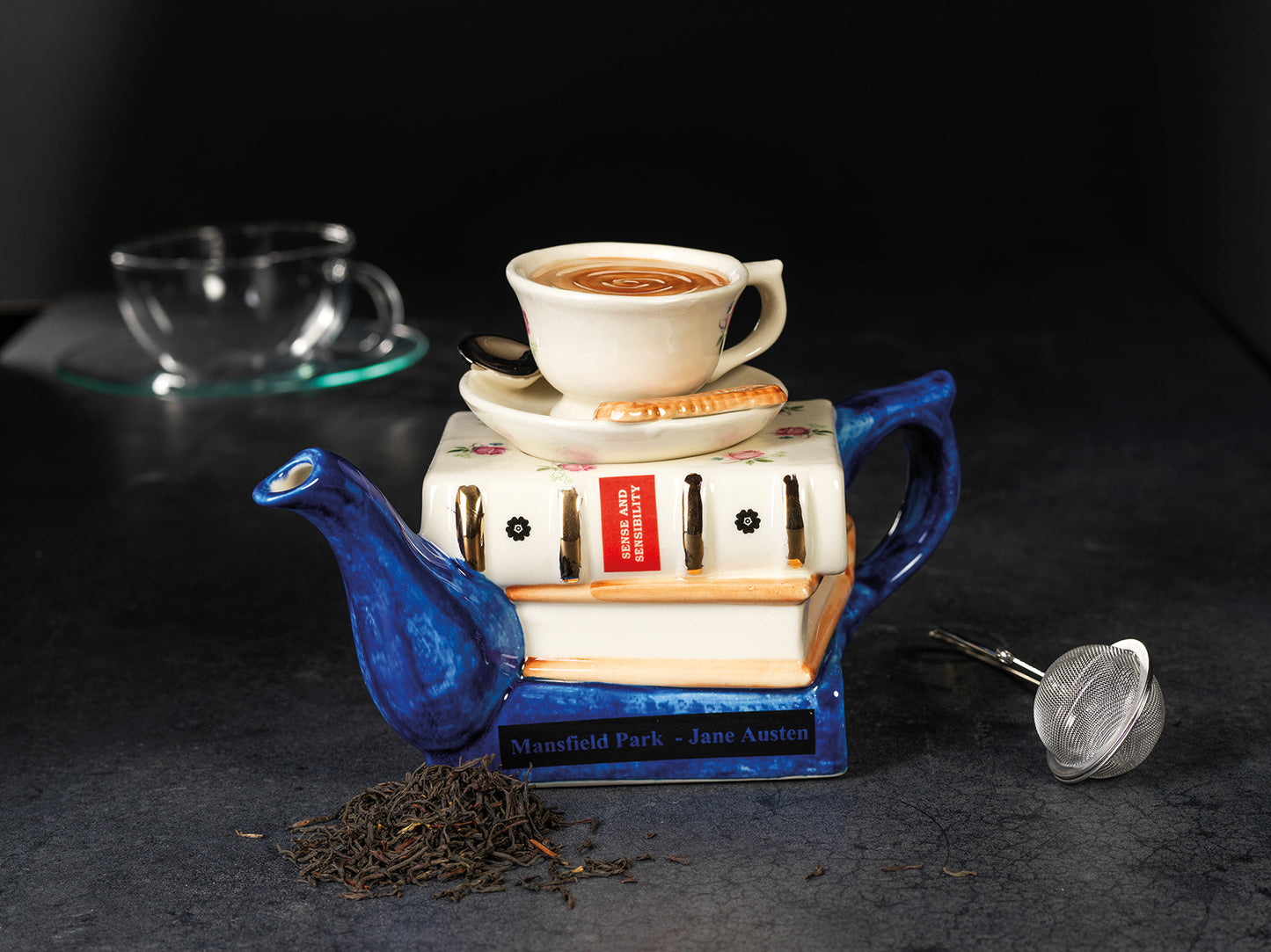 Carters of Suffolk - Books & Tea (Austen) - Handmade Teapot