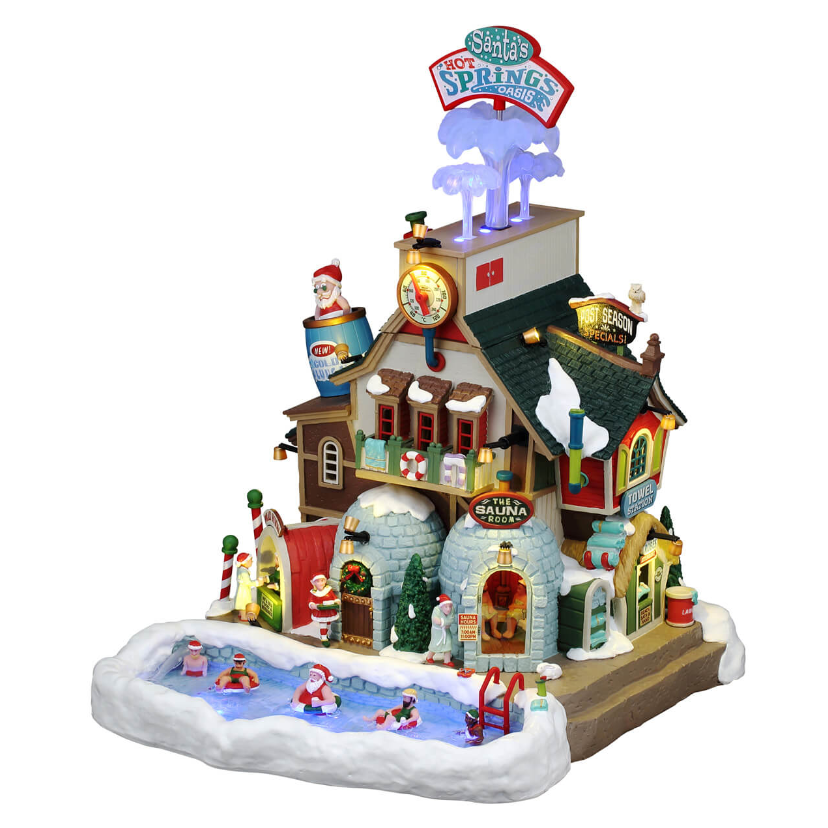 Lemax - Santa's Hot Springs Oasis