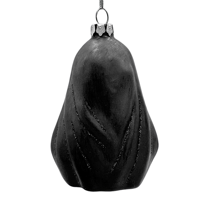 Spooky Decor Creepy Nun Glass Ornament