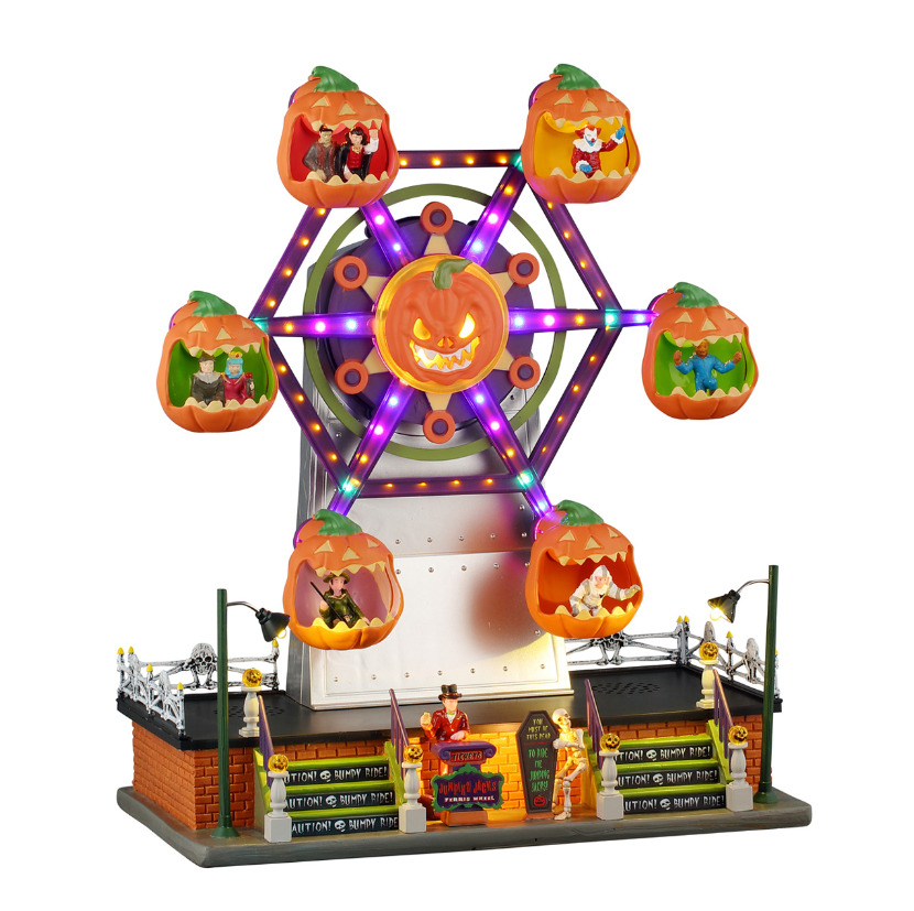 Merry Lemax Spooky Town - Jumping Jack's Ferris Wheel – Vintage Villages