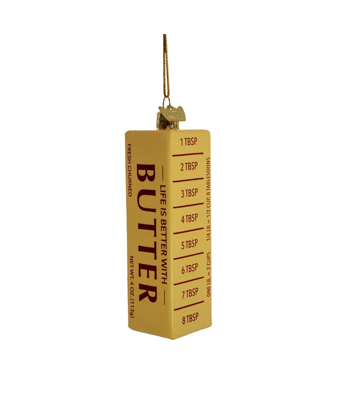 Kurt S. Adler - Butter Stick Glass Ornament - Noble Gems™