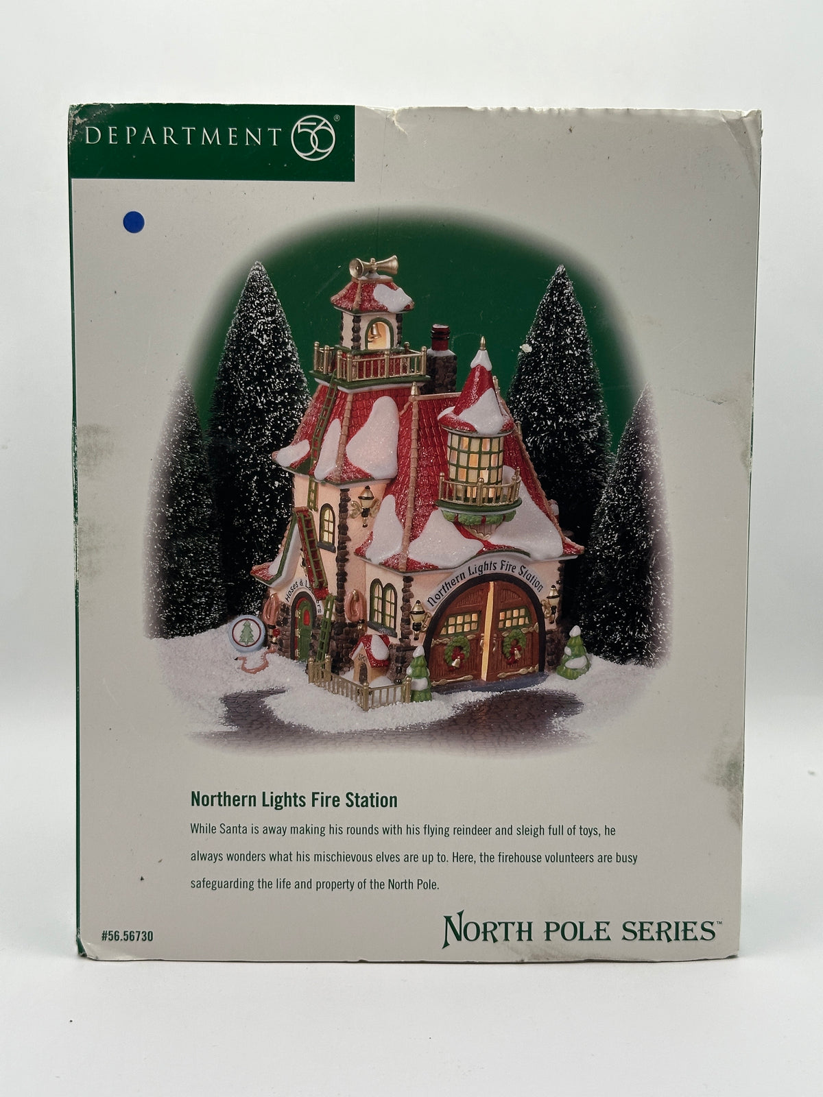 Department 56 - Northern Lights Fire Station - North Pole Series