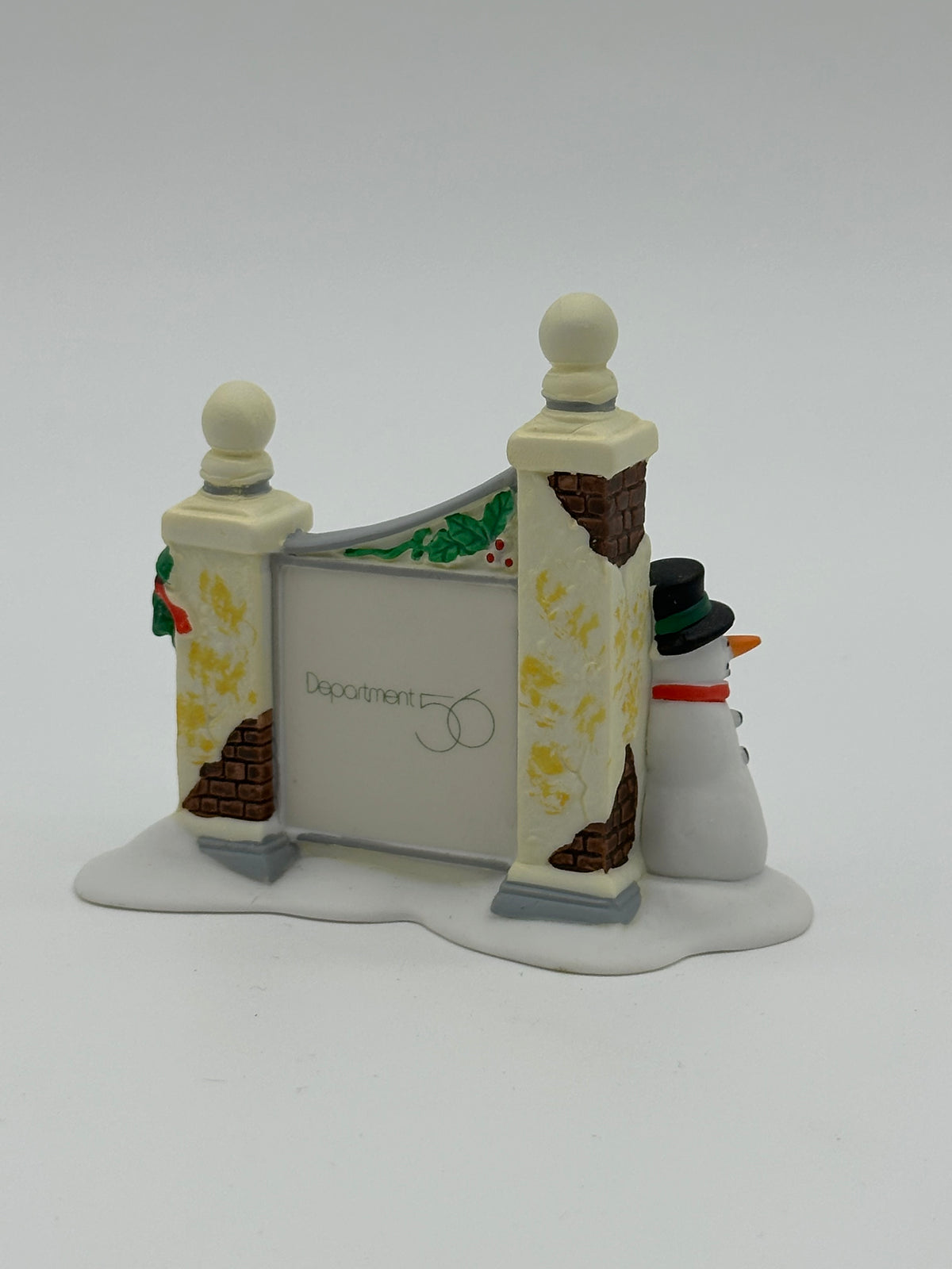 Department 56 - Village Sign With Snowman - Dickens’ Village
