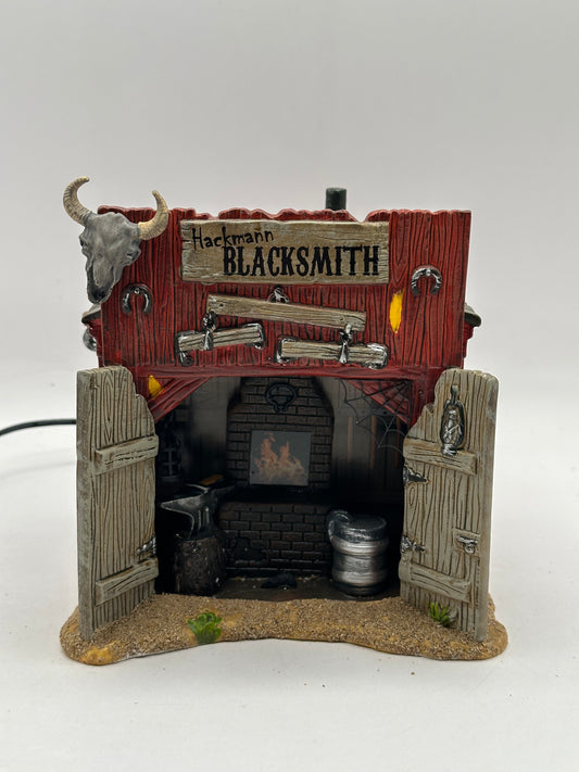 Department 56 - Hackmann's Blacksmith Shop - Snow Village Halloween