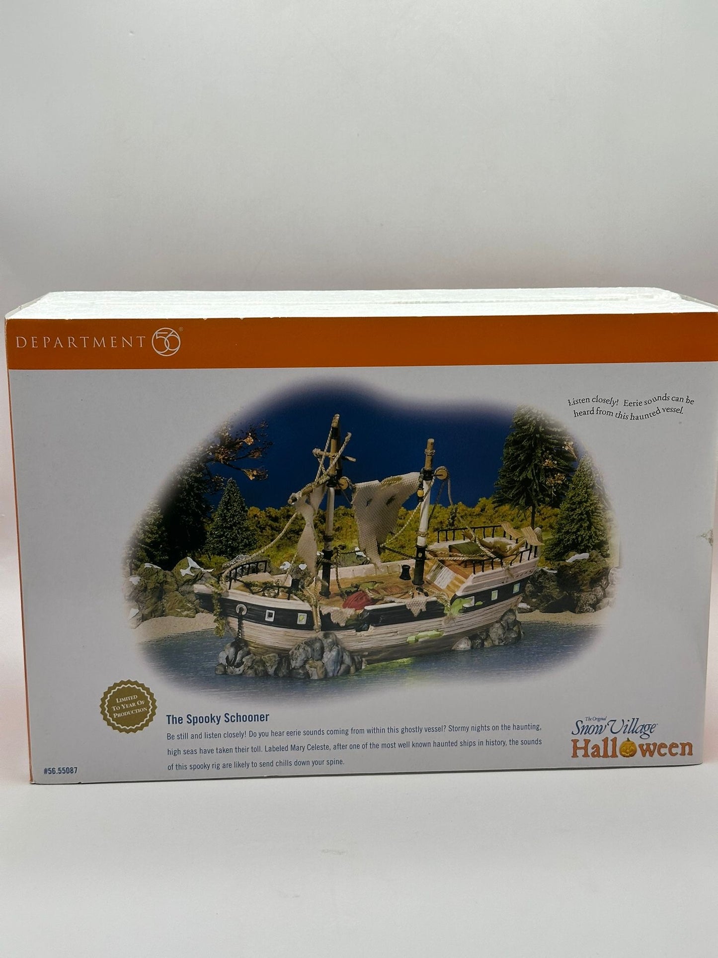 Department 56 - The Spooky Schooner - Snow Village Halloween