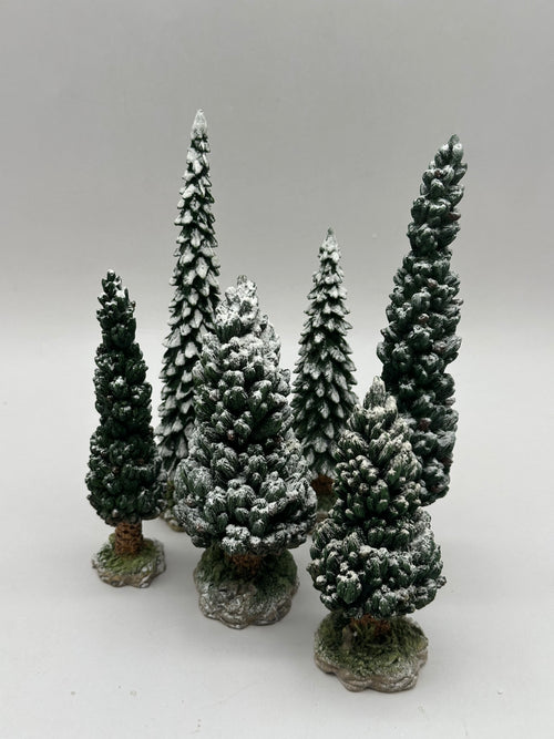 Department 56 - Snowy Evergreens (Medium) - Village Accessories