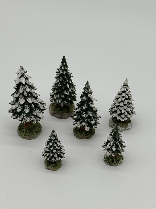 Department 56 - Snowy Evergreens (Small) - Village Accessories