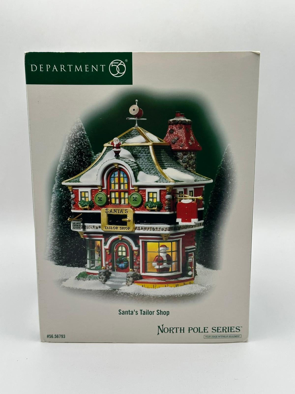 Department 56 - Santa's Tailor Shop - North Pole Series