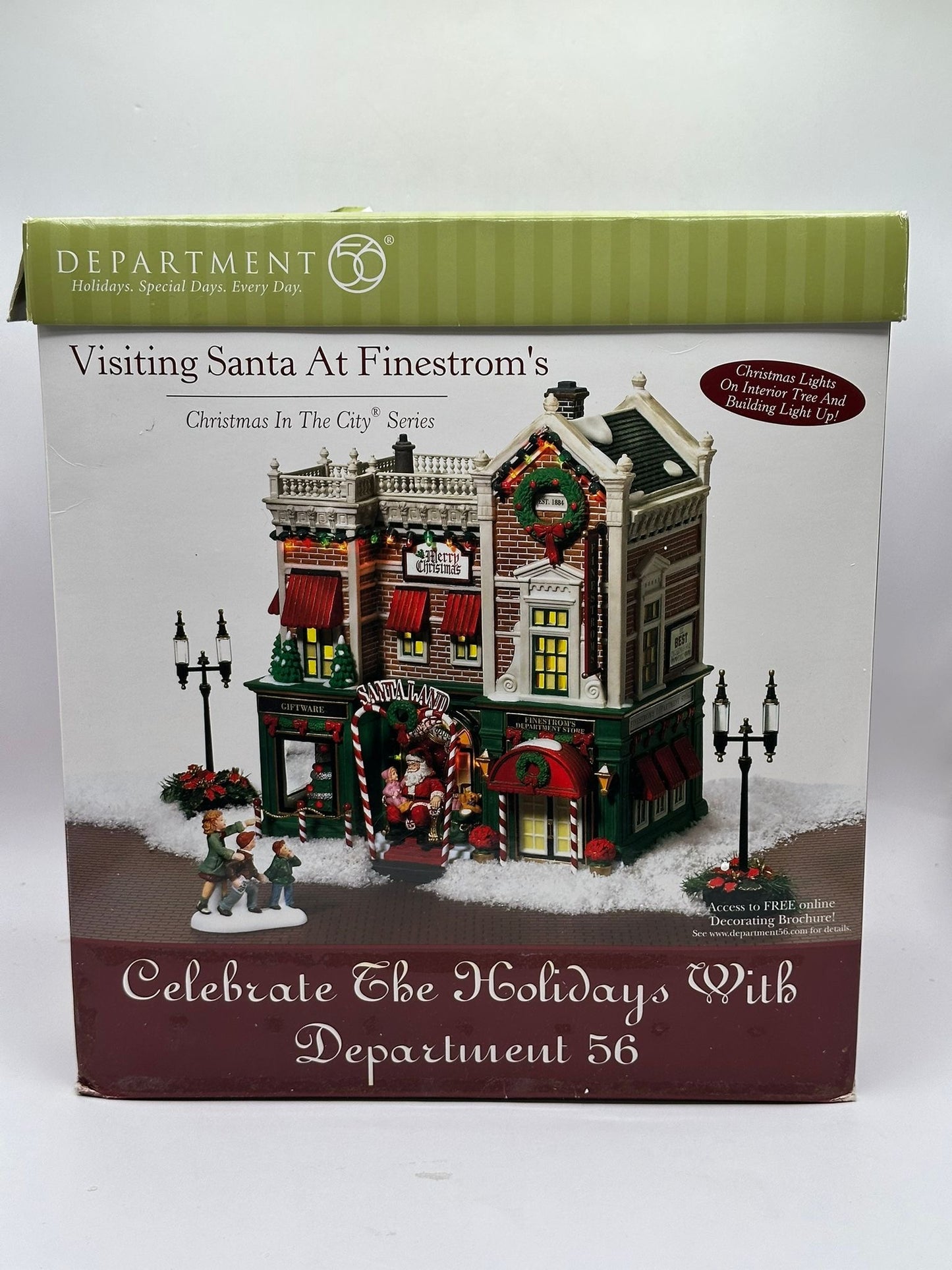 Department 56 - Visiting Santa at Finestrom's - Christmas in the City