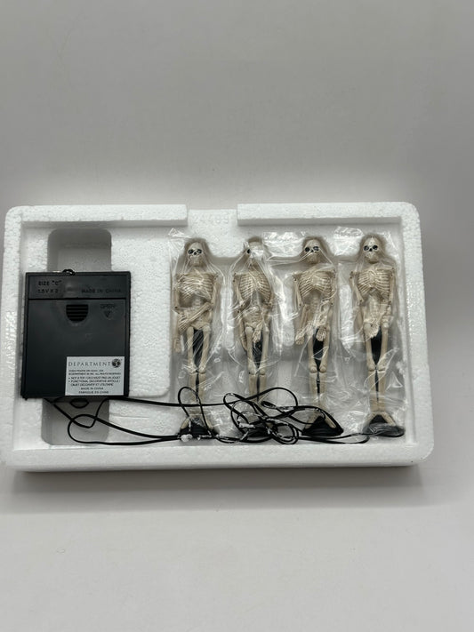 Department 56 - Skull Street Lamps - Snow Village Halloween