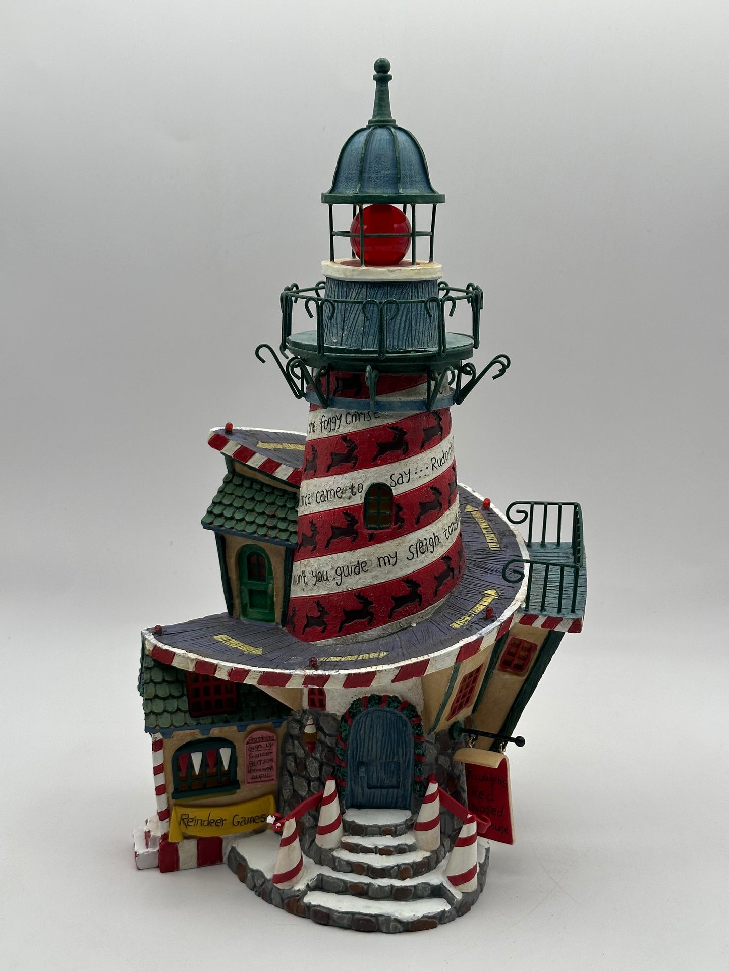 Dept 56 Storybook Village Collection Rudolph’s Red-Nosed Lighthouse