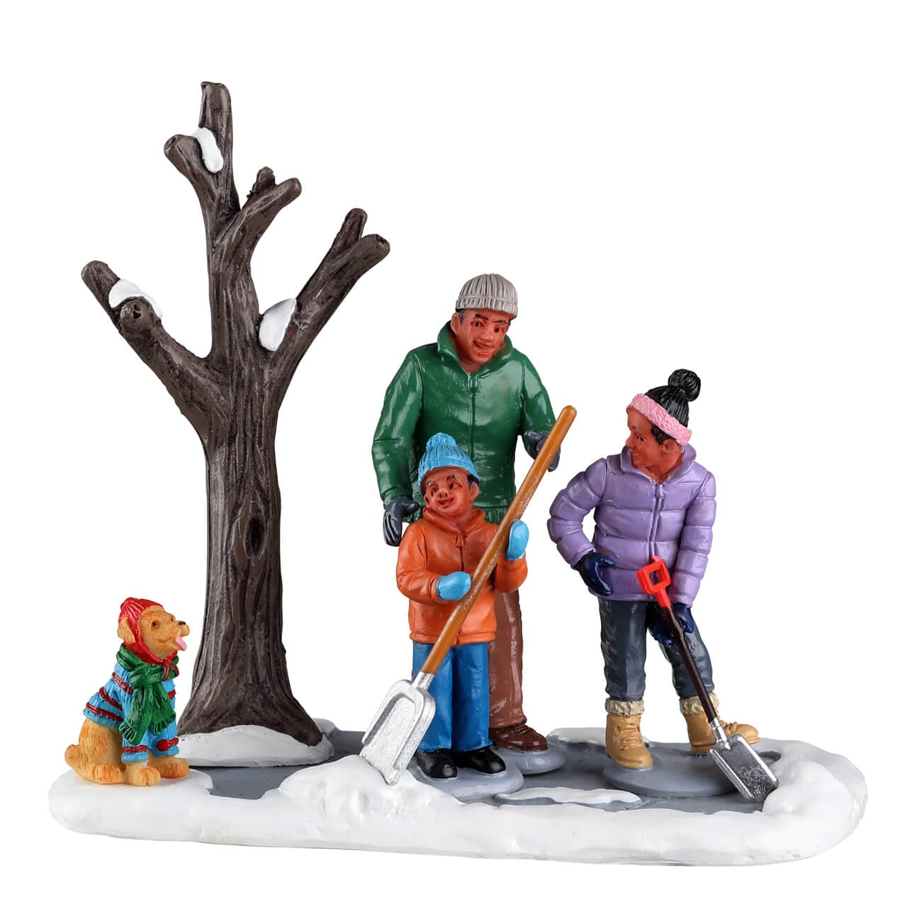 Lemax Shoveling The Driveway - Harvest Crossing Christmas village table accent