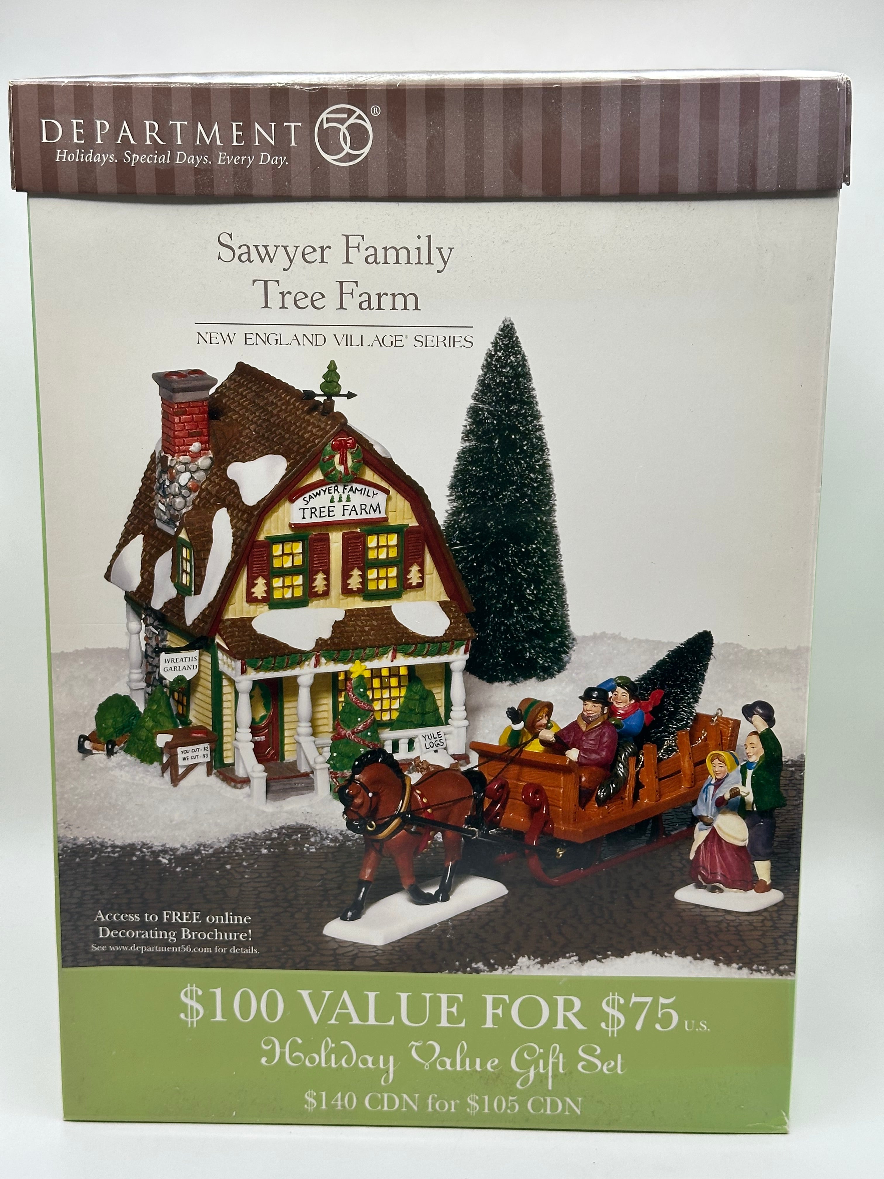 Department 56 - Sawyer Family Tree Farm - New England Village