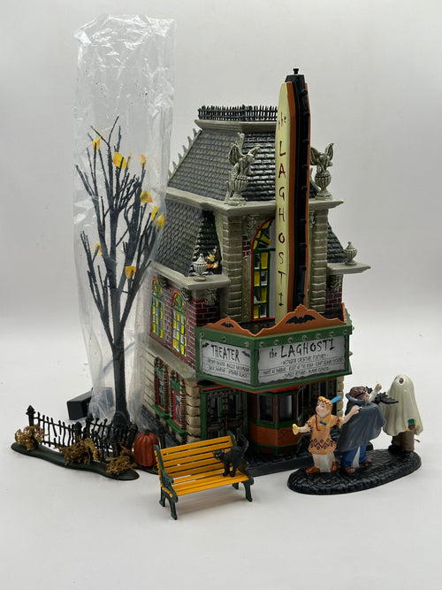 Department 56 - LaGhosti Movie Theatre - Snow Village Halloween