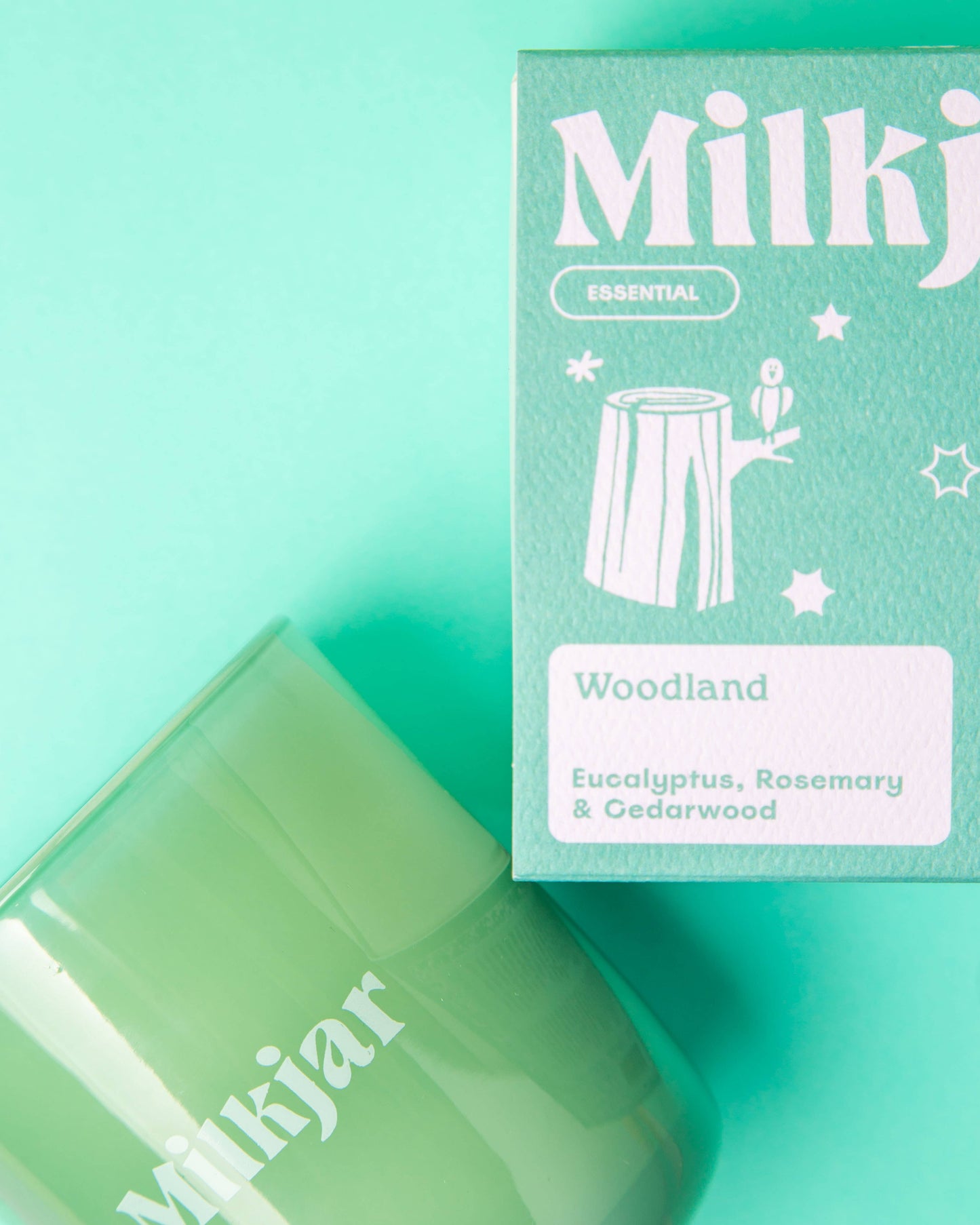 Milk Jar - Woodland - Candle