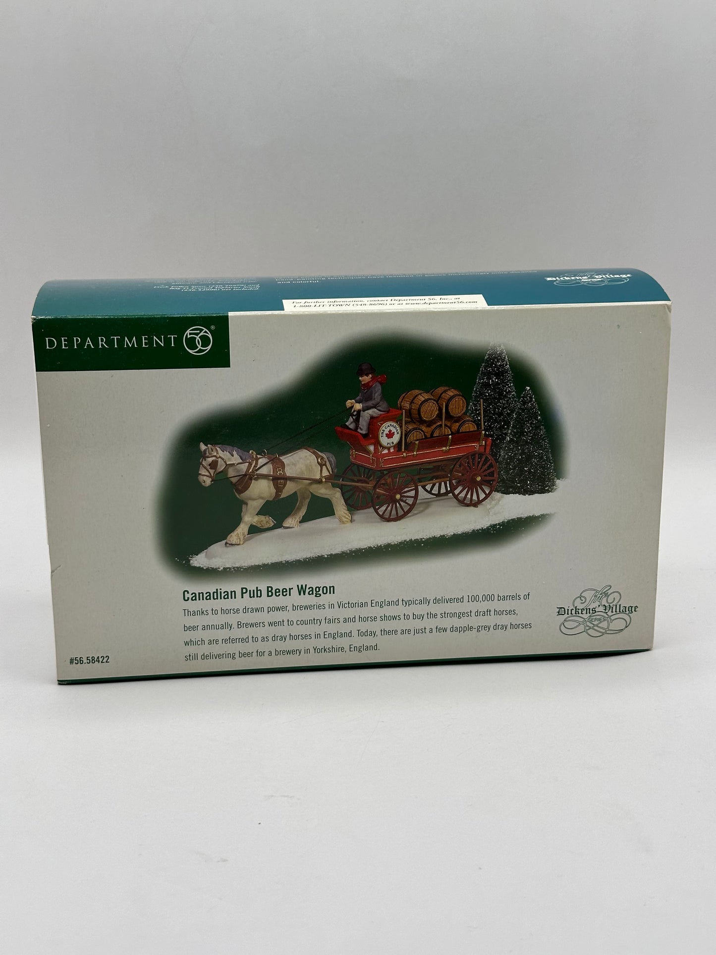 Department 56 - Canadian Pub Beer Wagon - Dickens' Village