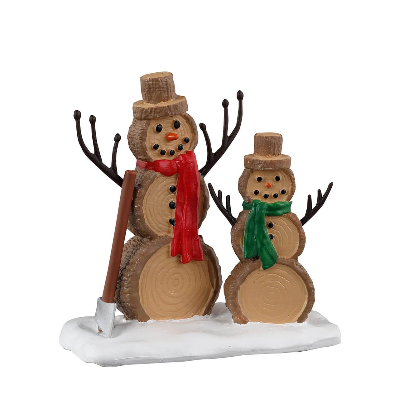 Lemax Log Snowmen - Vail Village Christmas village accessory