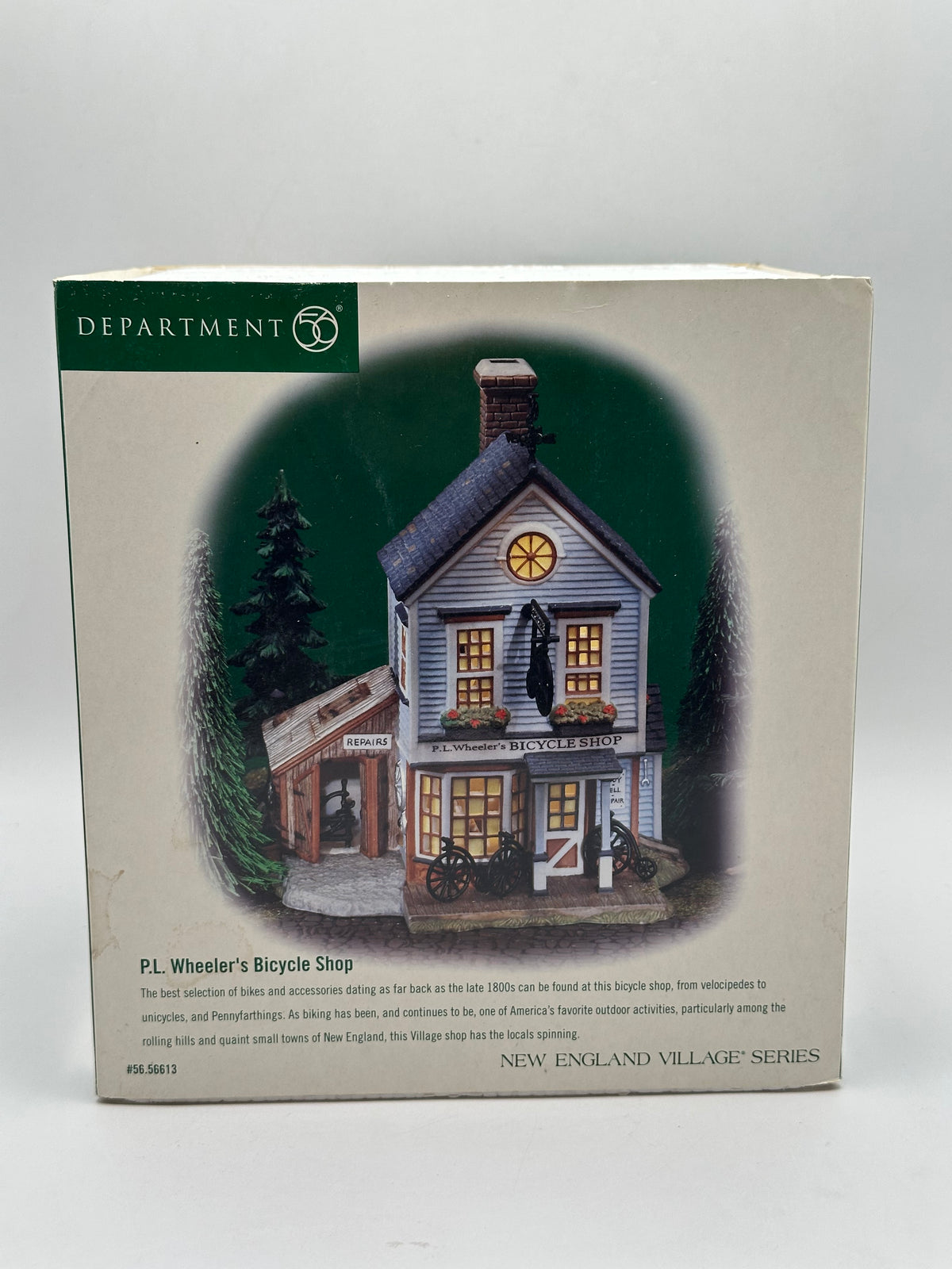 Department 56 - P.L. Wheeler's Bicycle Shop - New England Village