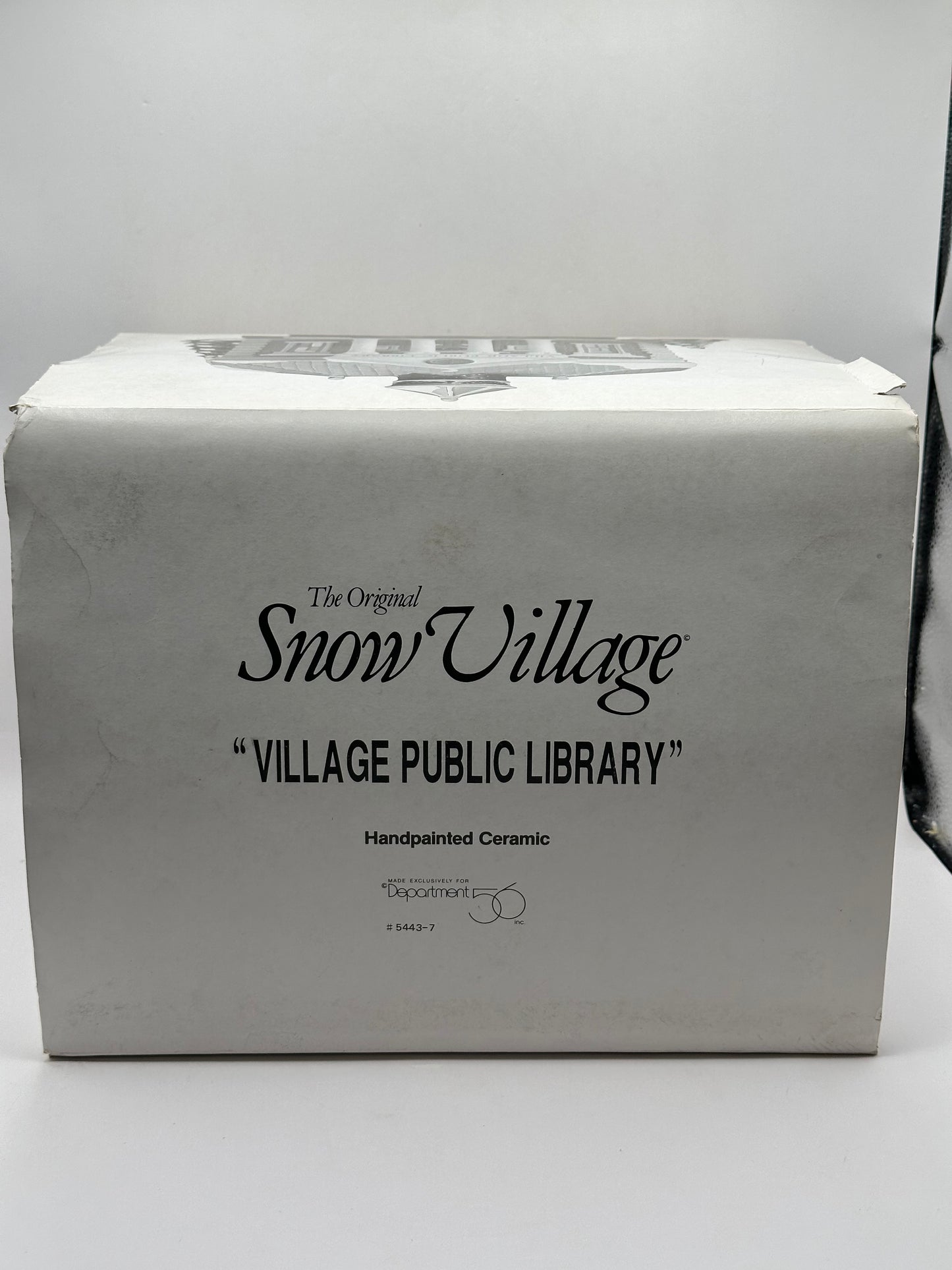 Department 56 - Village Public Library - Original Snow Village