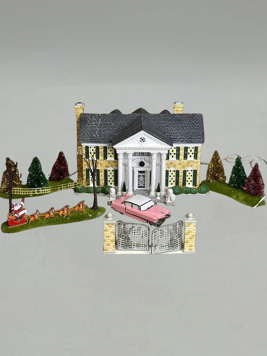 Department 56 - Elvis Presley's Graceland Gift Set - Original Snow Village