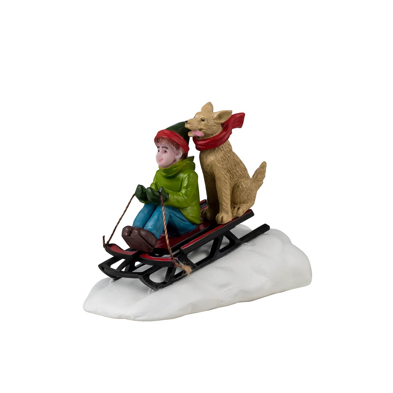 Lemax Doggone Downhill Sledding - Caddington Village Christmas village figurine
